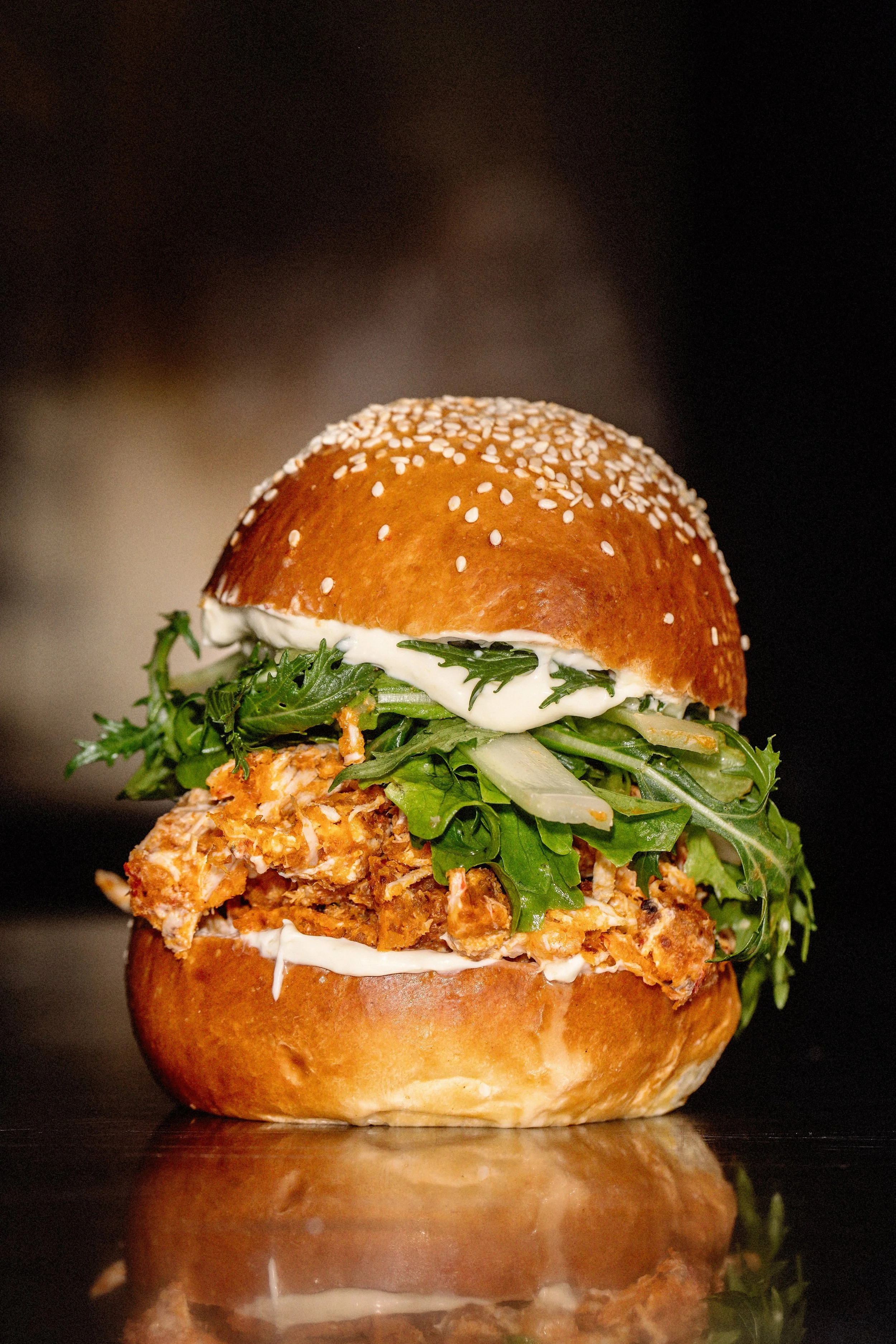 Buffalo Chicken Sando. Manor Farm chicken, Homemade buffalo sauce, Young Buck, Celery and McNallys Leaves