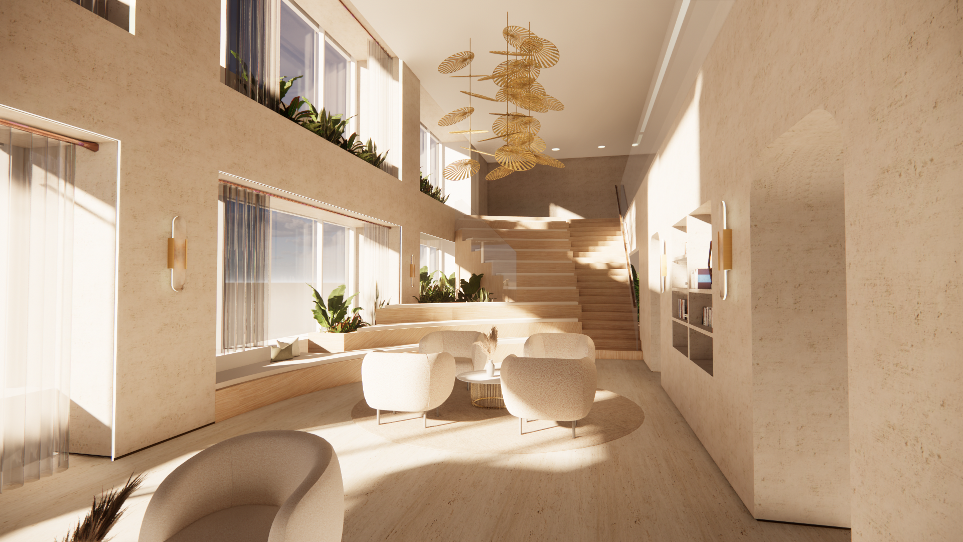 All renderings were completed by me via Enscape 3D