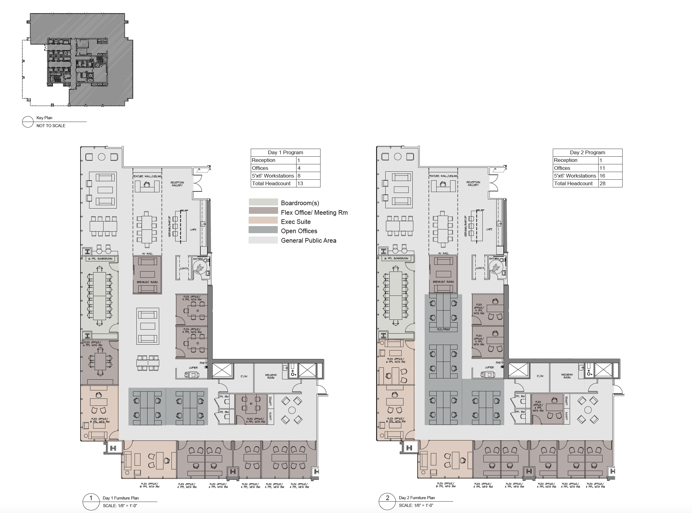 I wanted to give our clients flexibility to have private and group meeting rooms. The space was about 10 square feet. So we needed to provide enough space to make it flexible. 