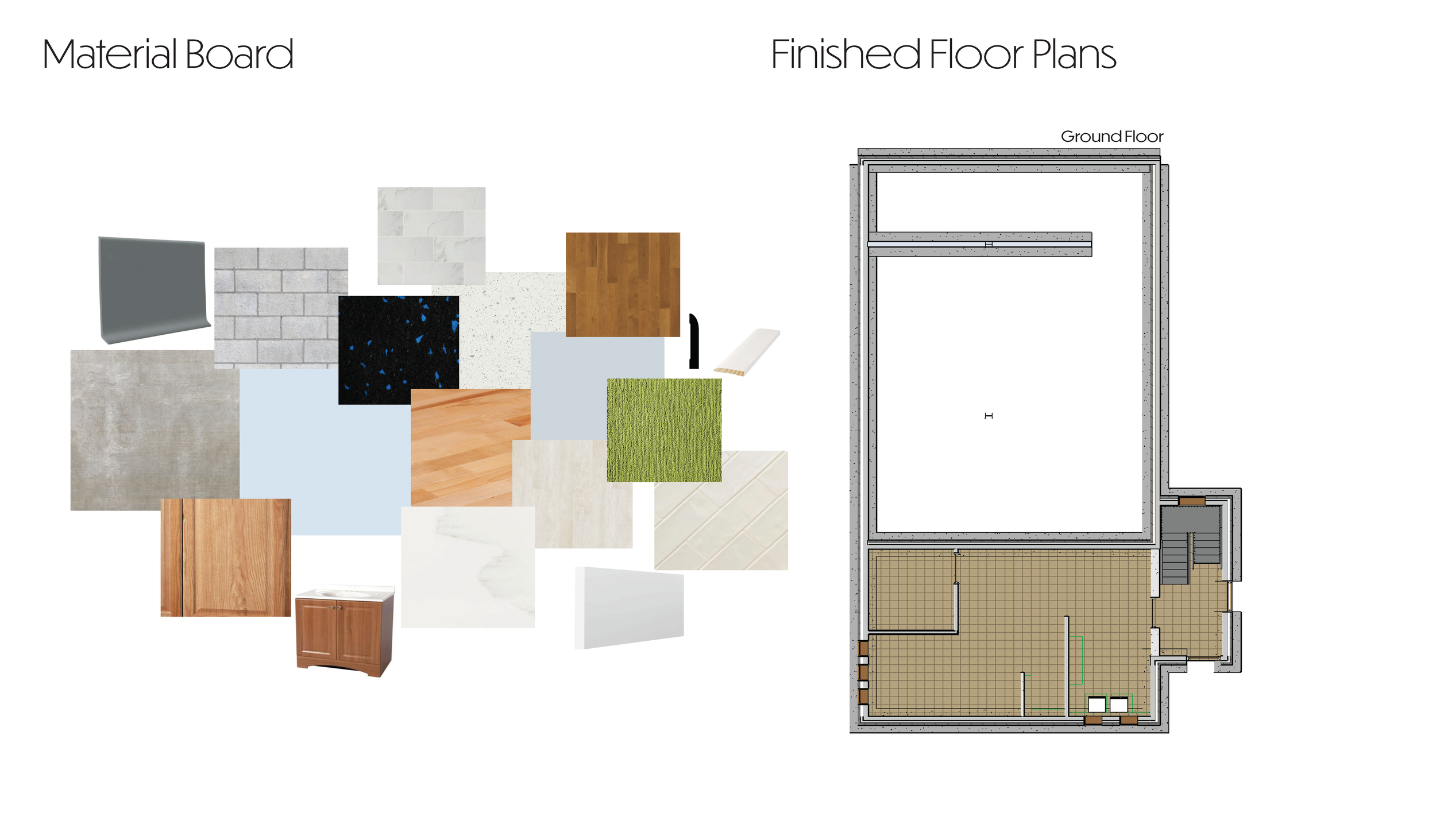 I put together an FF&E and all the finish floor plans.