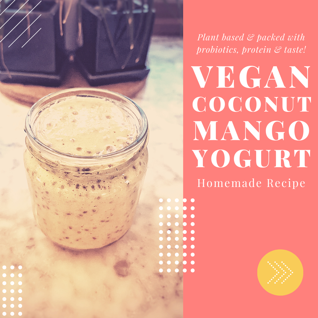 Vegan Mango Coconut Yogurt Recipe; Sous Vide, Instant Pot, Yogurt