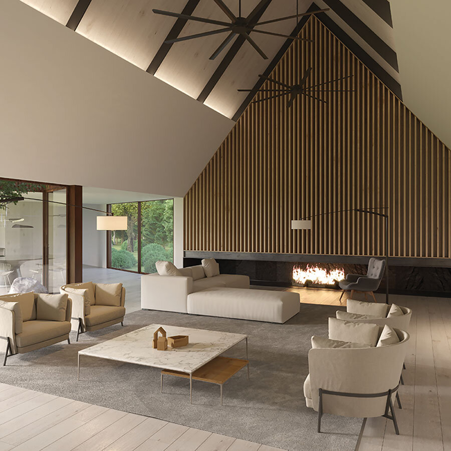 We want to capture ‘feelings’ associated with arriving, waking up, and gathering in a comfortable, elegant home.