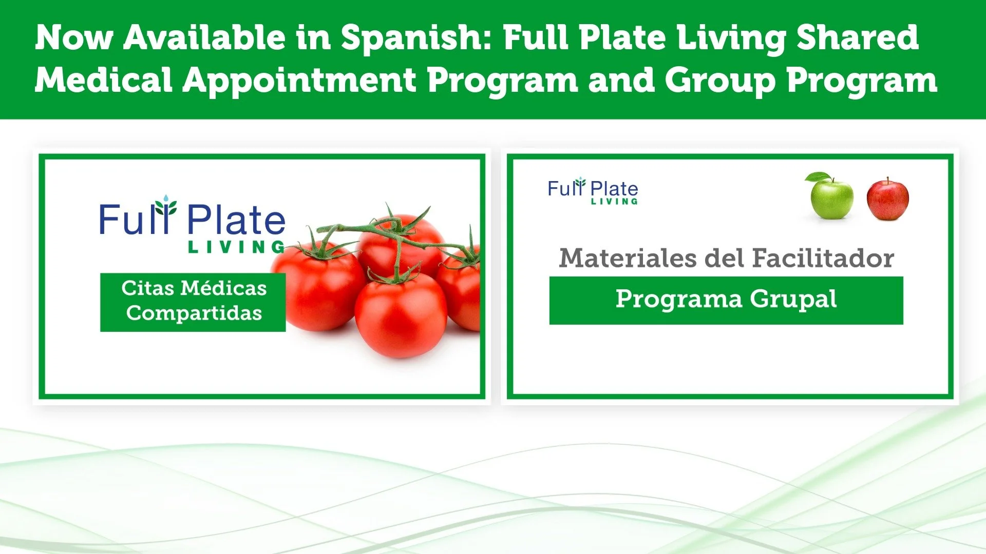 Now Available in Spanish: Full Plate Living Shared Medical Appointment Program and Group Program