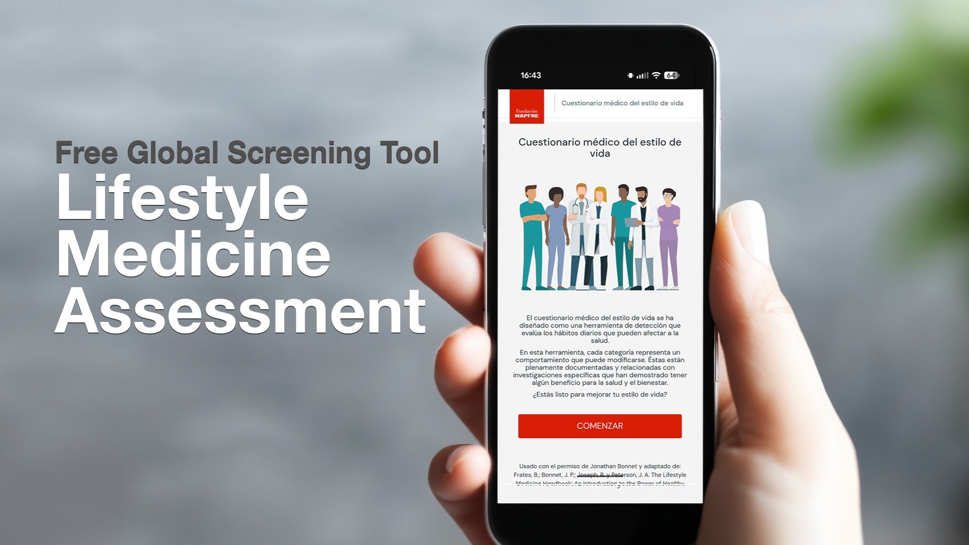 Free Validated Global Screening Tool: Lifestyle Medicine Assessment