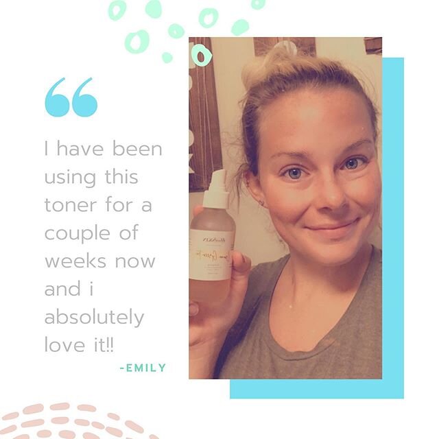 Selfie Sunday☀️| this week we&rsquo;re featuring Emily whose been using our Lemon Green Tea toner and loving it!
-
We&rsquo;re excited to hear all the great things our toners are doing for you 🥰 DM us your reviews so we can share your story and have