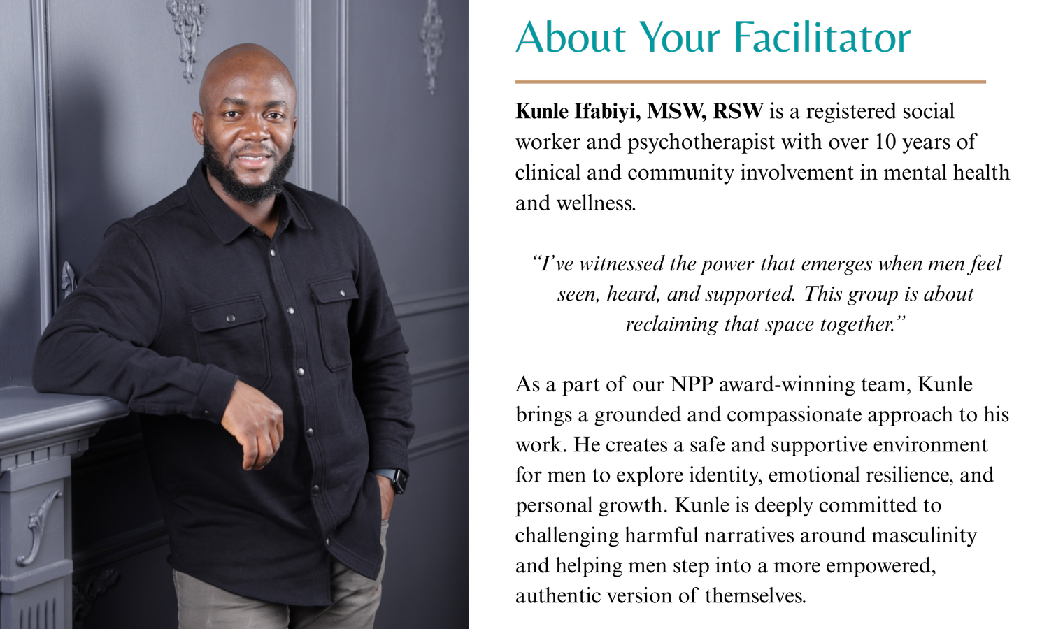 Kunle Ifabiyi, MSW, RSW