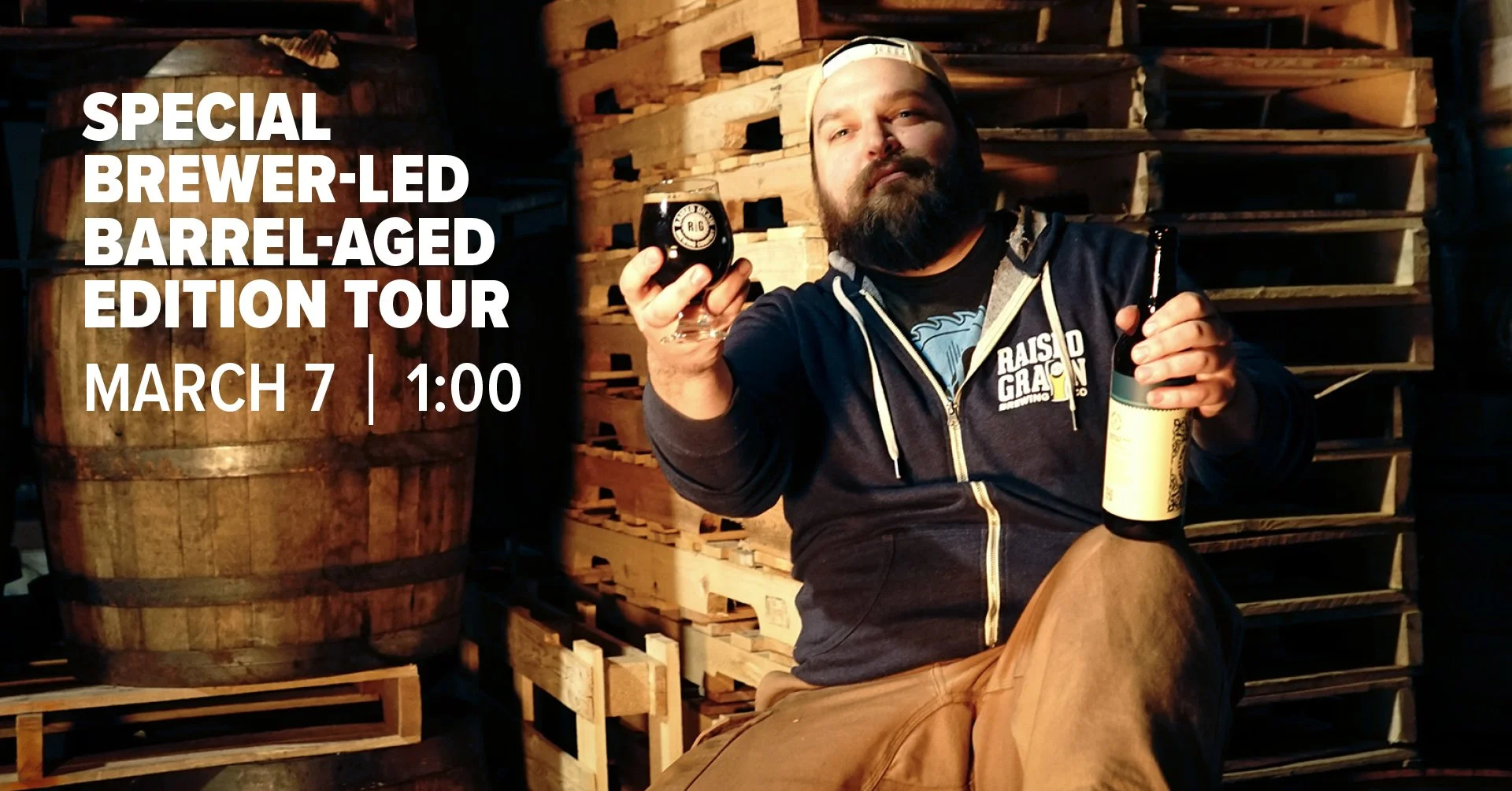 SPECIAL brewer-led, BARREL-AGED Brewery Tour