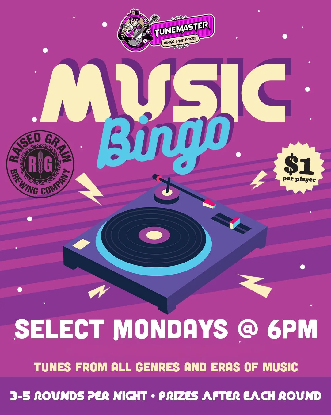 Tunemaster Music Bingo