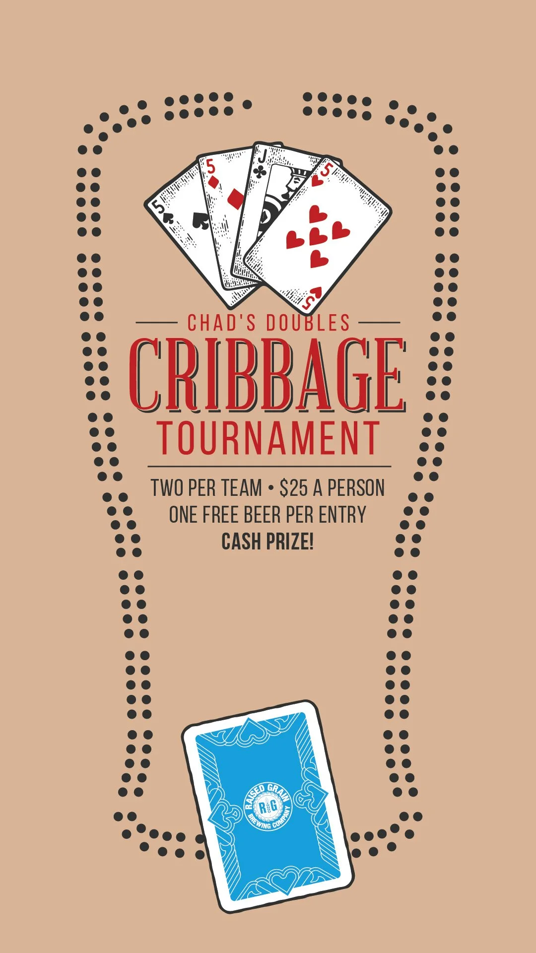Chad's Doubles Cribbage Tournament — Raised Grain Brewing Co.