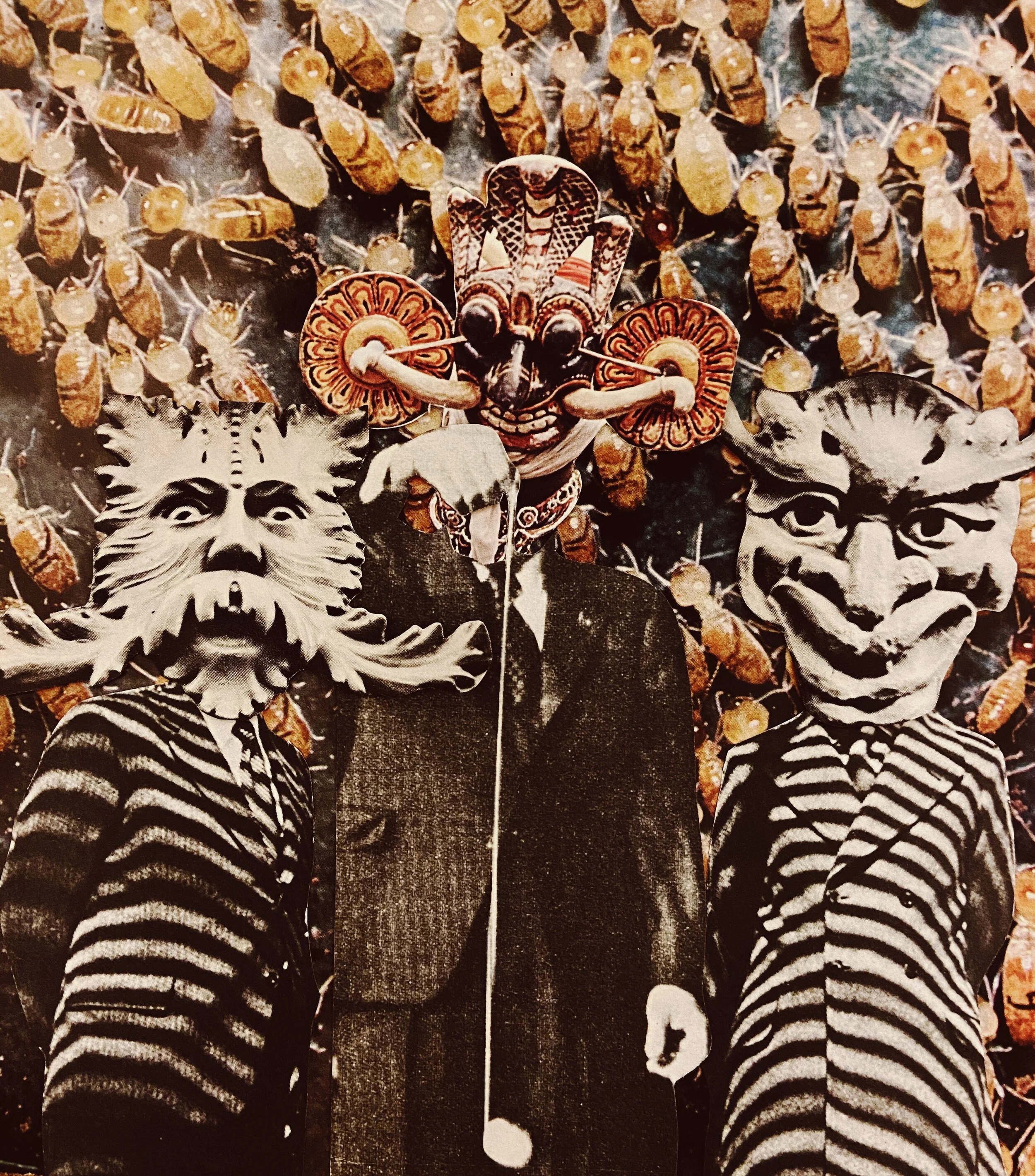 Gobernantes de hormigas, 2020 / Mariana Mendivil / Collage análogo / 23.5 x 24.5 cm / Ed. 1