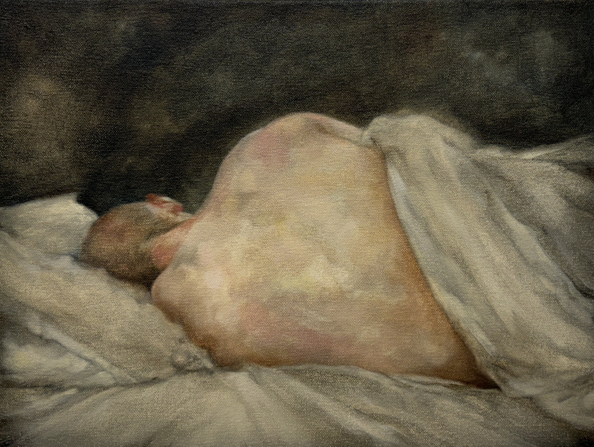 𝑊𝑜𝑜𝑙𝑒𝑛
2024
Oil on canvas over panel
16 x 12 inches
