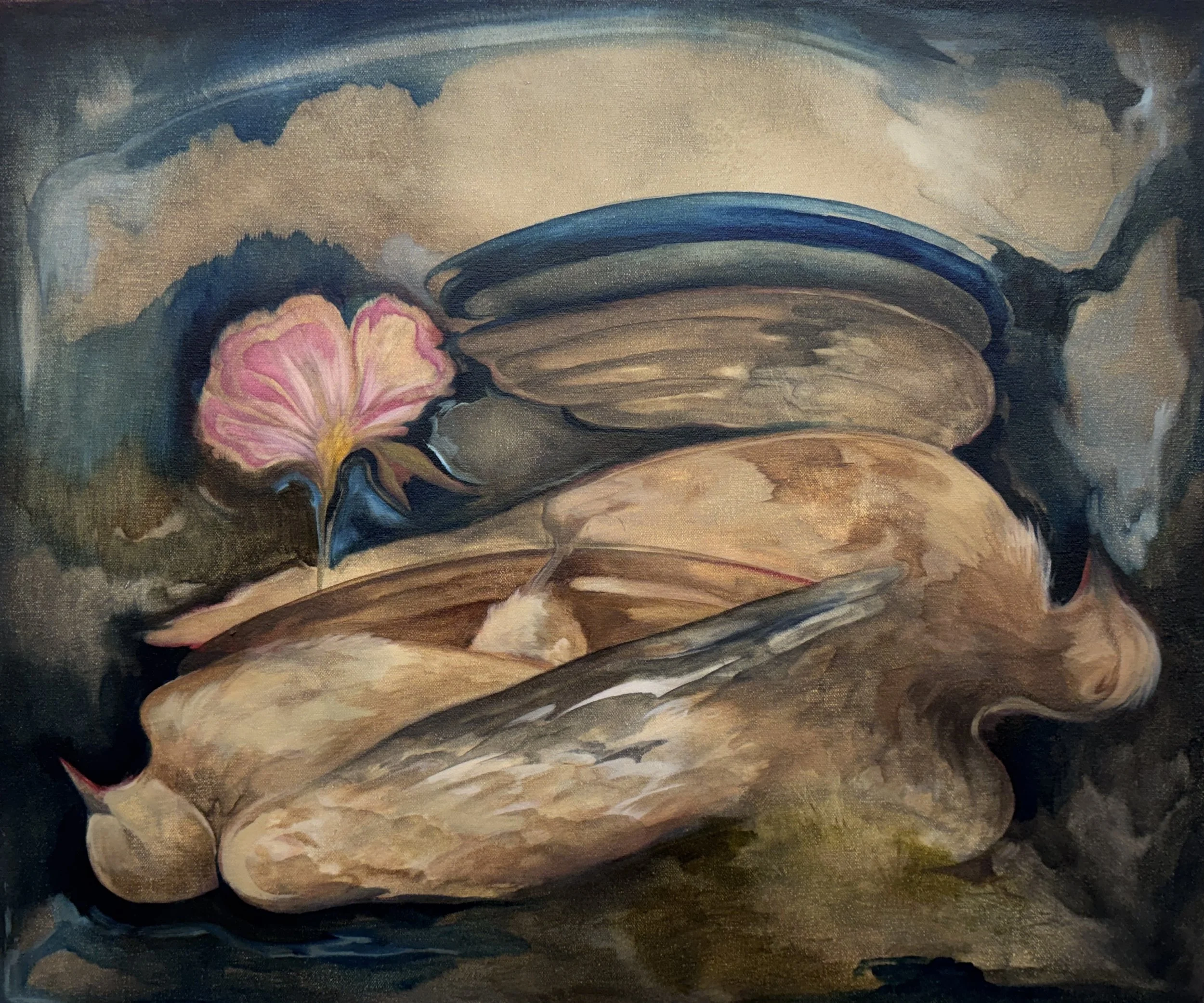 𝐴𝑙𝑙 𝑡𝘩𝑒 𝐵𝑙𝑢𝑒 𝑖𝑛 𝑡𝘩𝑒 𝑊𝑜𝑟𝑙𝑑
2025
Oil on canvas
24 x 20 inches 