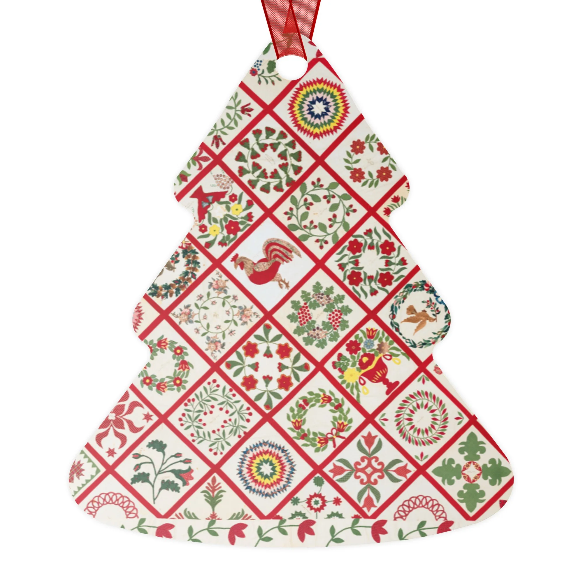 Holiday double-sided ceramic ornaments