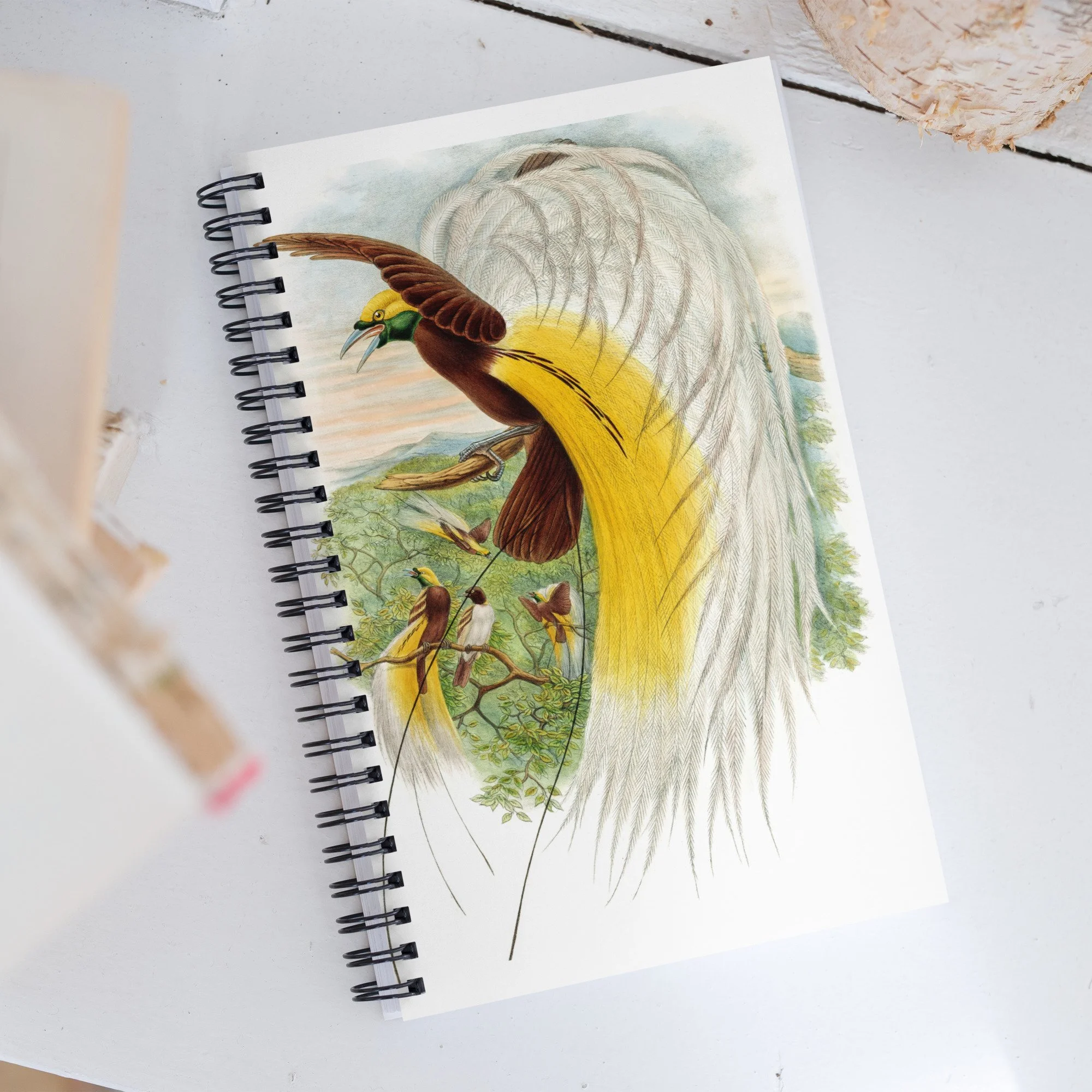 Bird of Paradise Spiral notebook