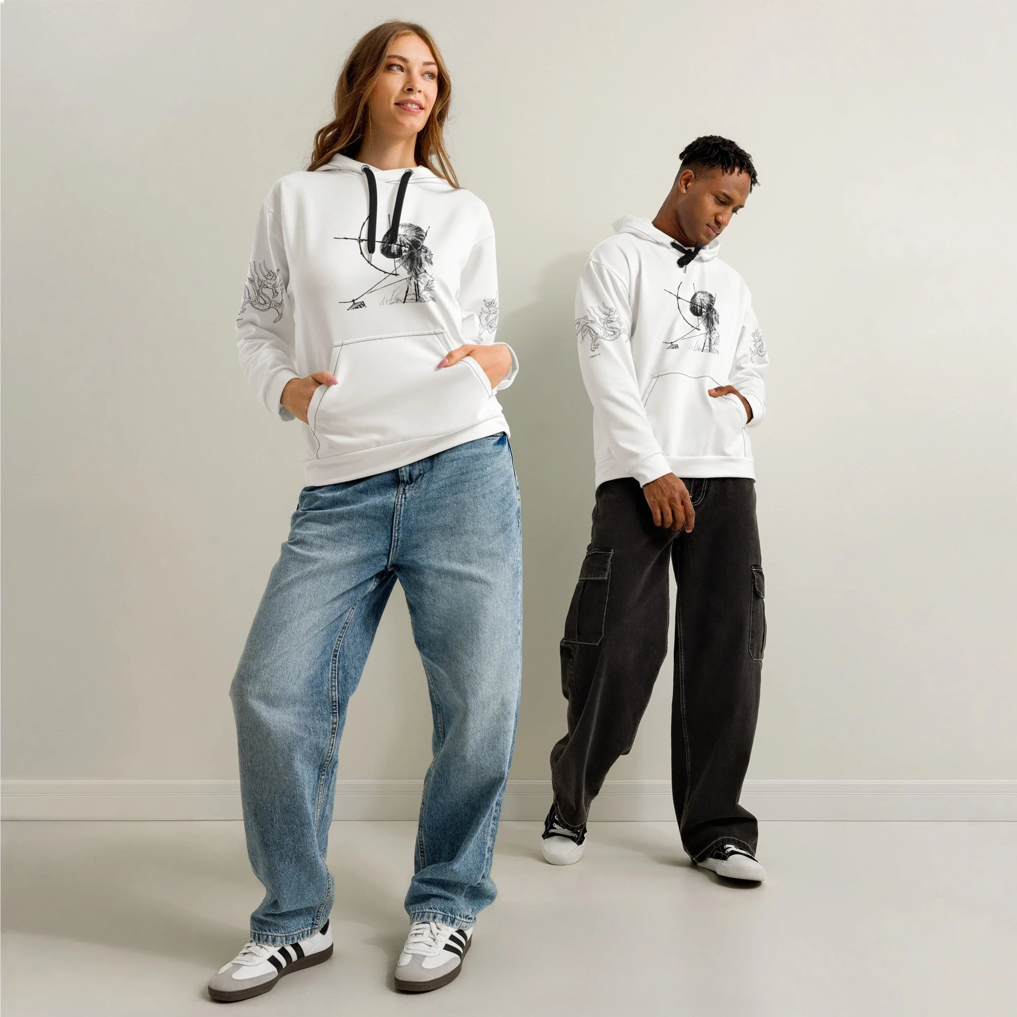 The Archer unisex cotton hoodie