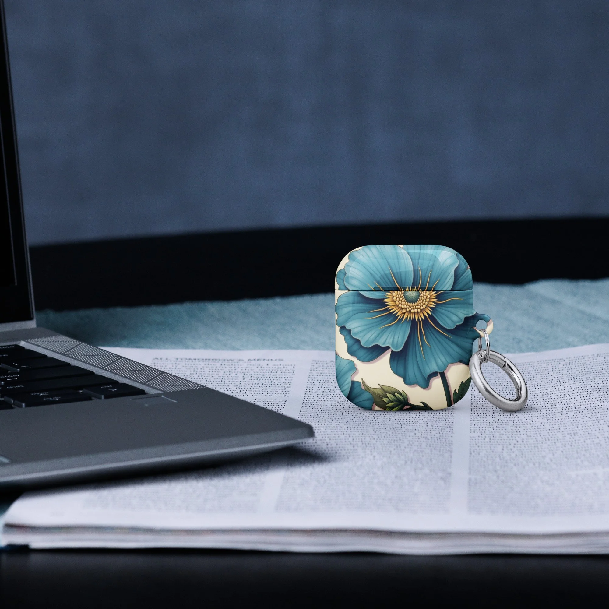 Floral Teal Bouquet Case for AirPods®