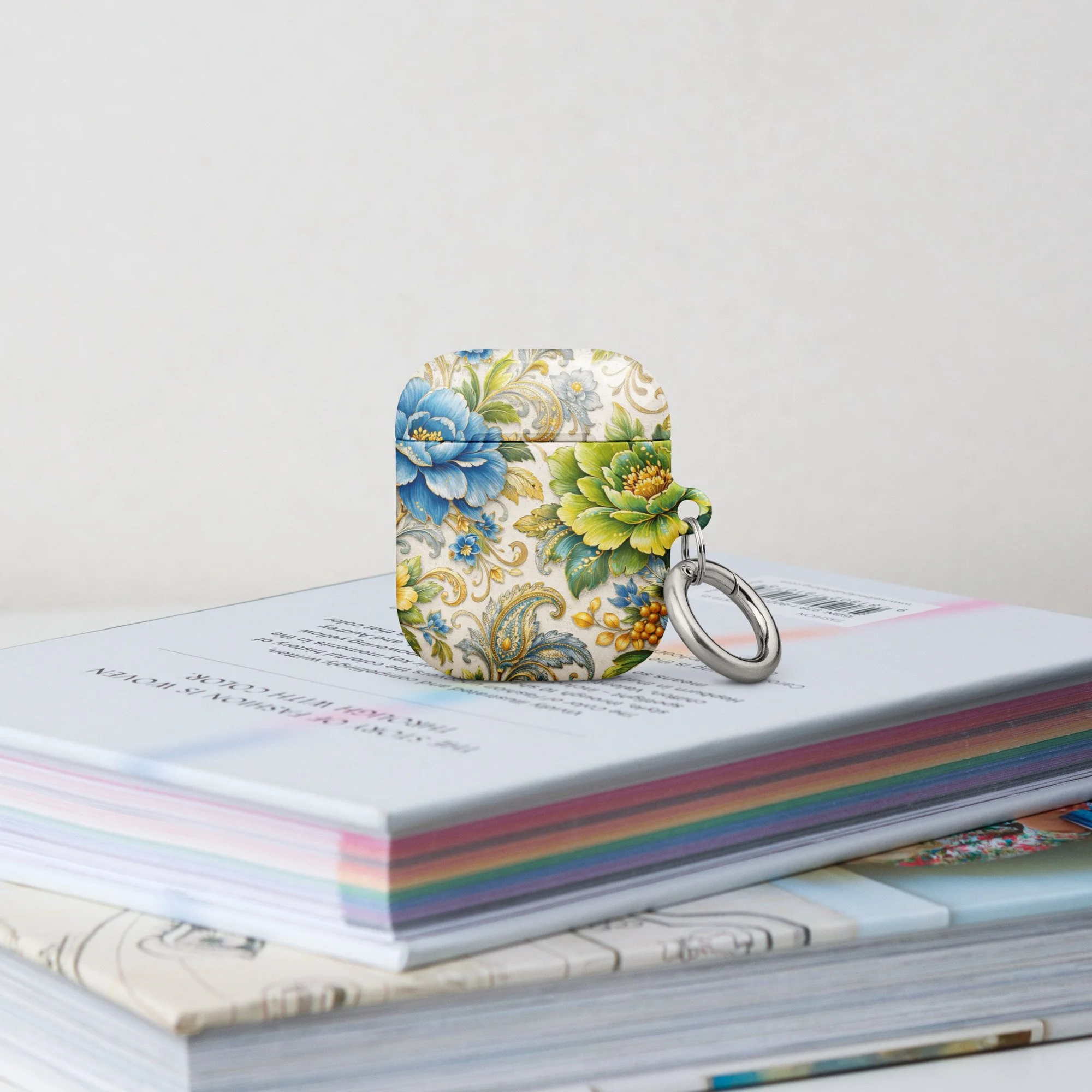 Blue and Peridot Flowers Case for AirPods®