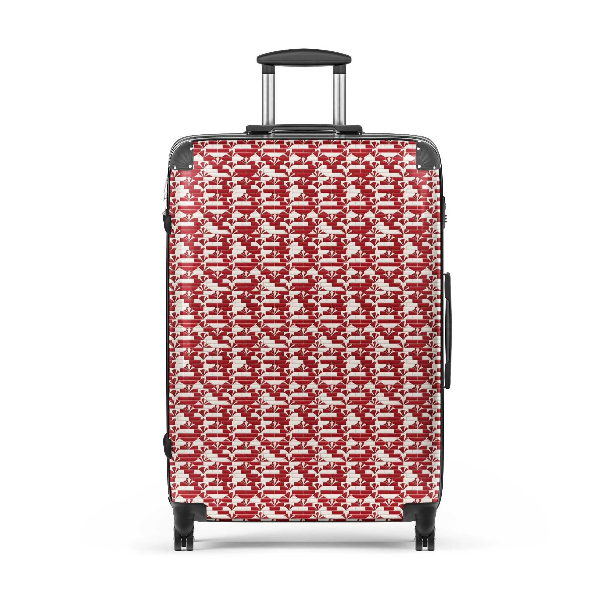 Crimson Fan hard-shell suitcase