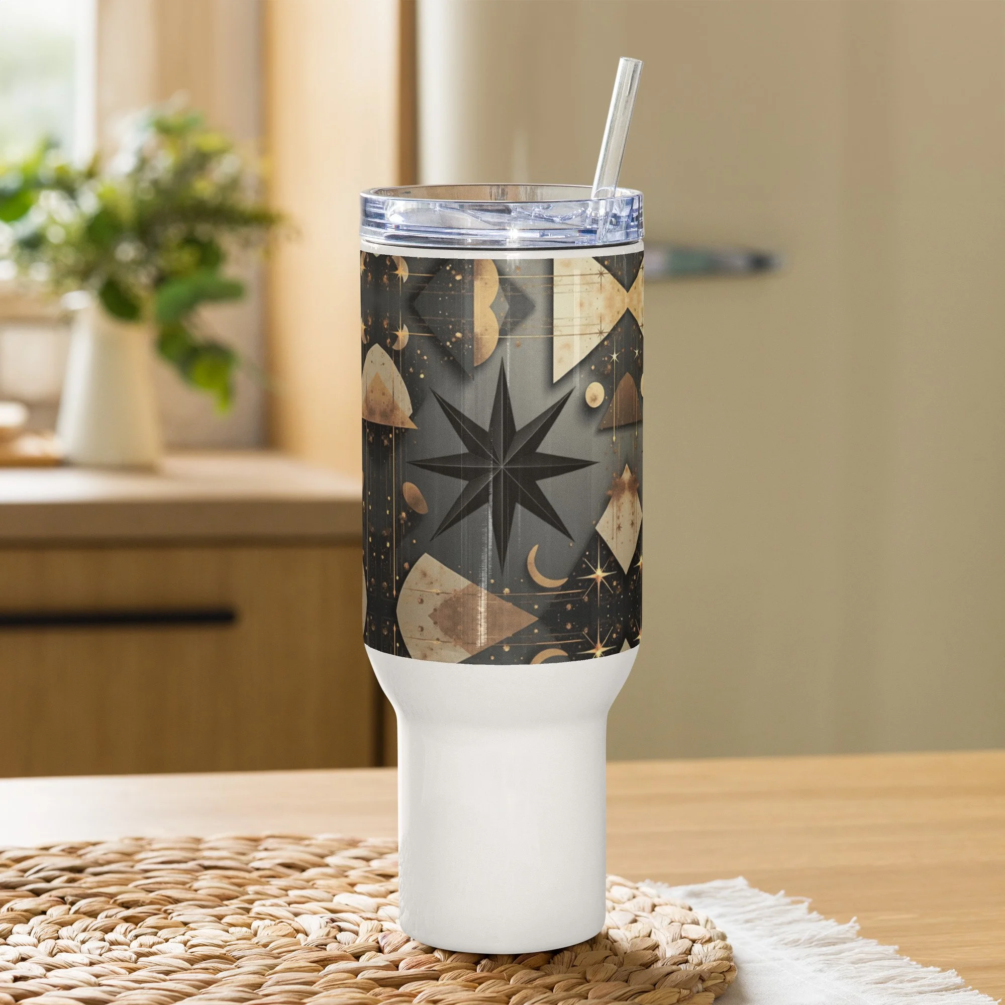 North Star travel mug with a handle