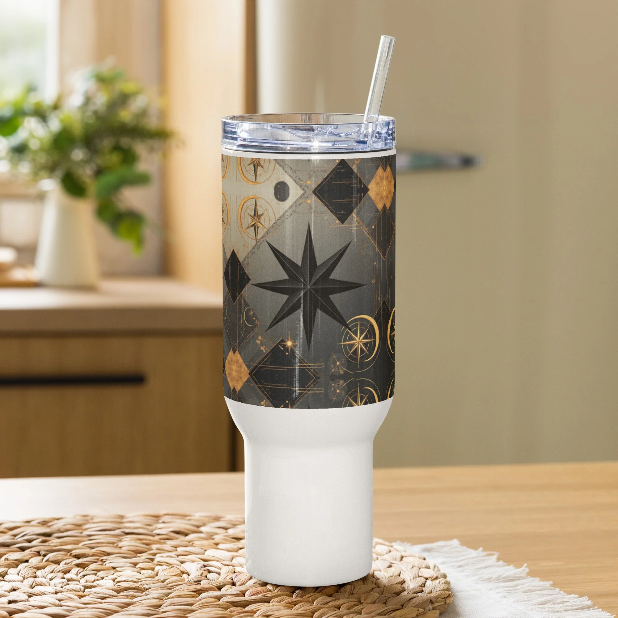 North Star travel mug with a handle