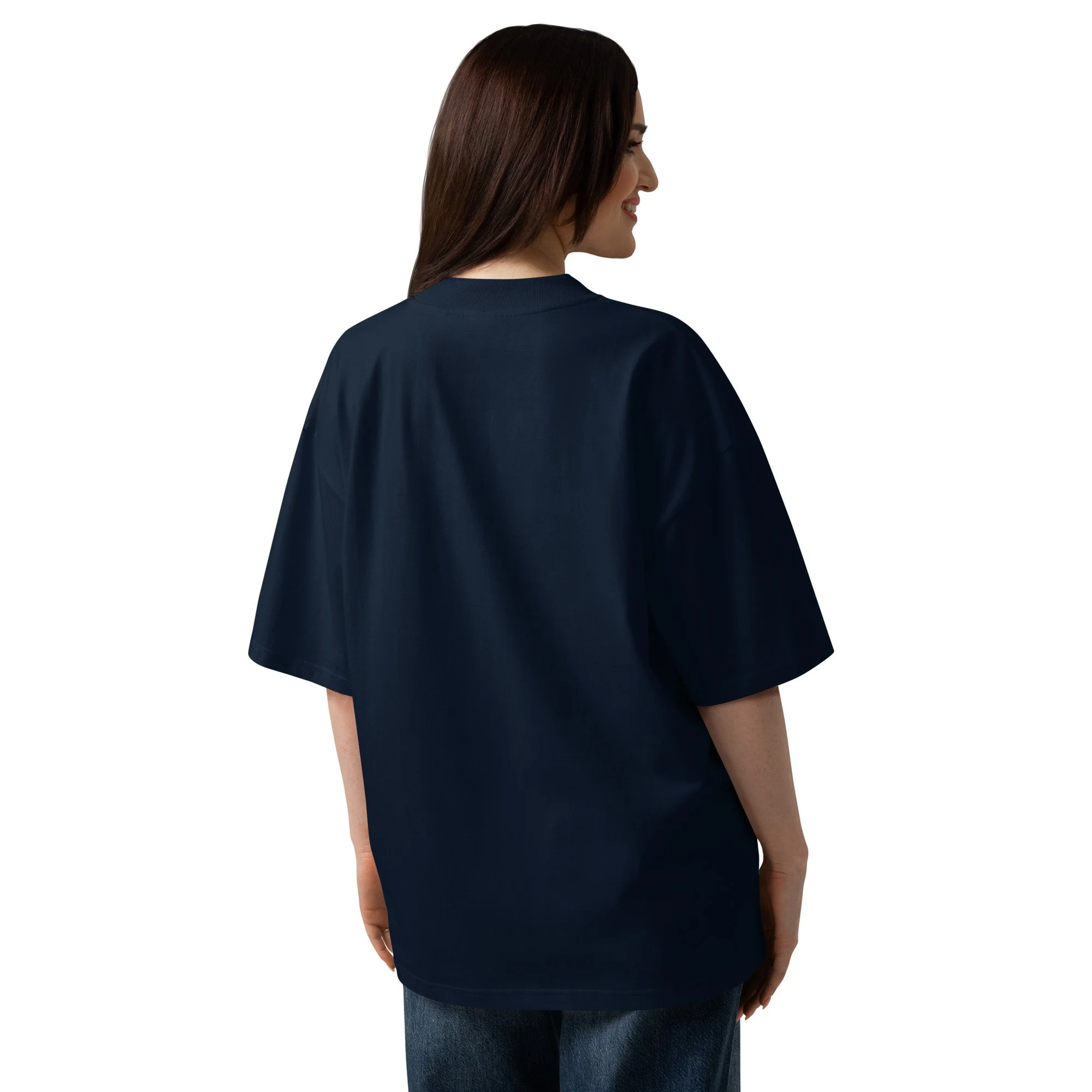 unisex-organic-oversized-high-neck-blaster-2.0-t-shirt-french-navy-back-6a2e00155323b.jpg