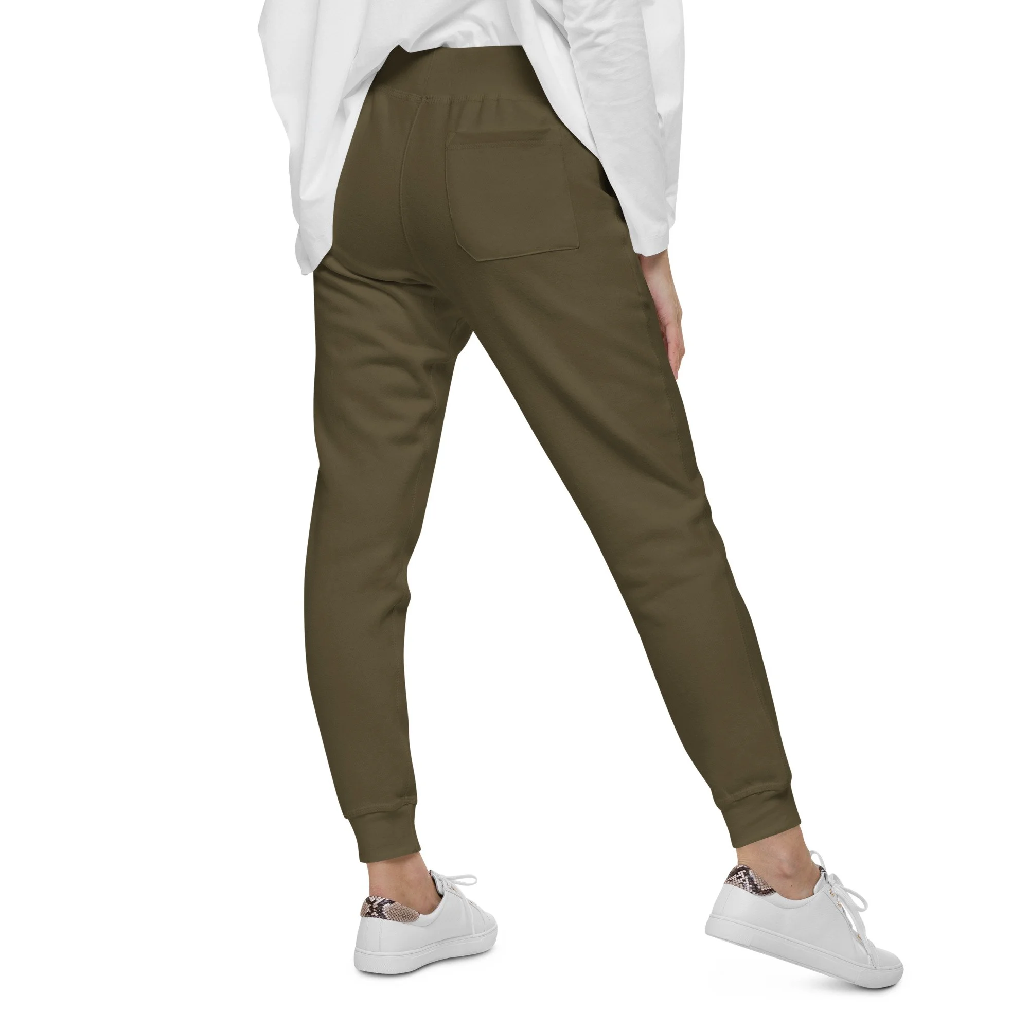unisex-fleece-sweatpants-military-green-back-6a2f767179c6a.jpg