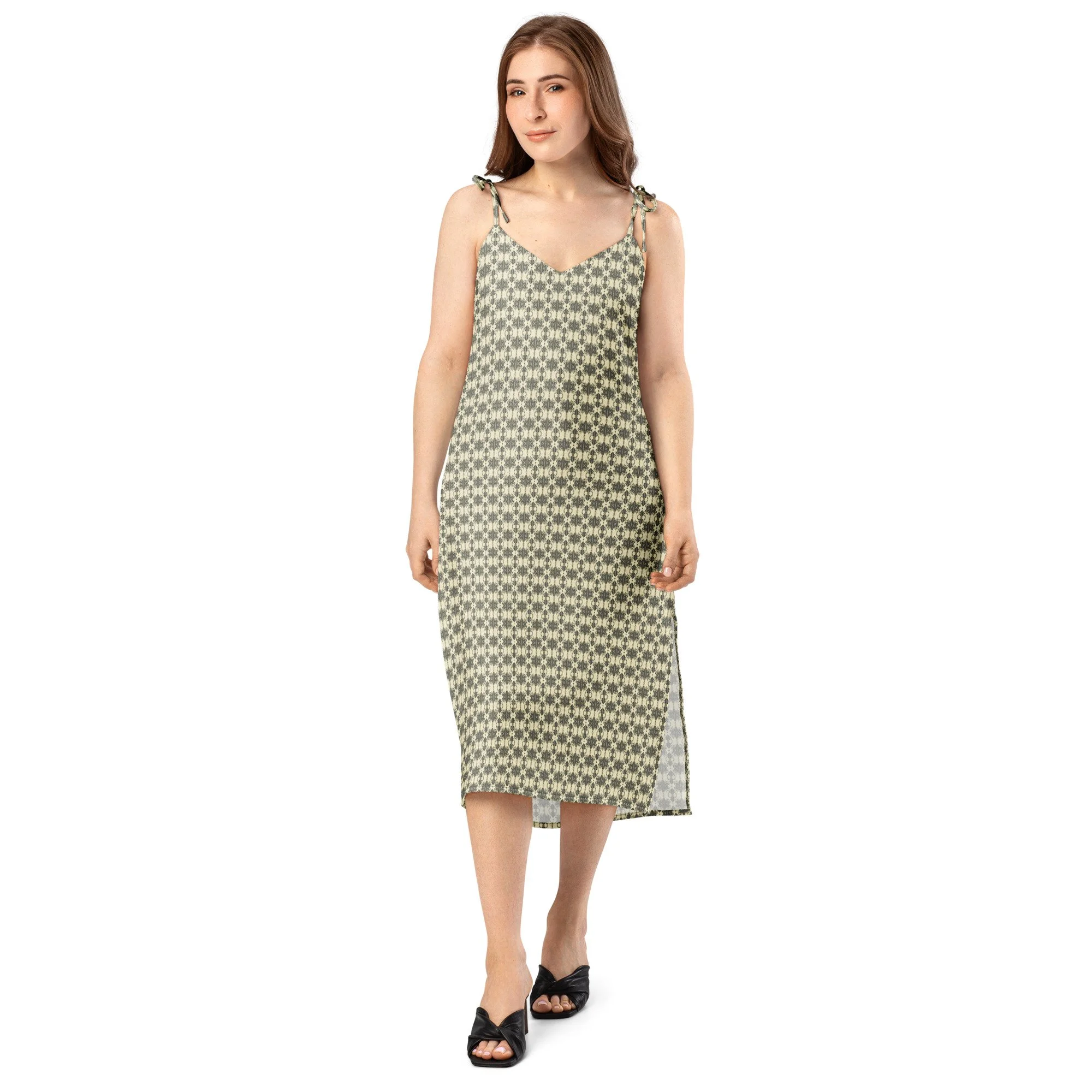 NorthStar tie-strap midi dress