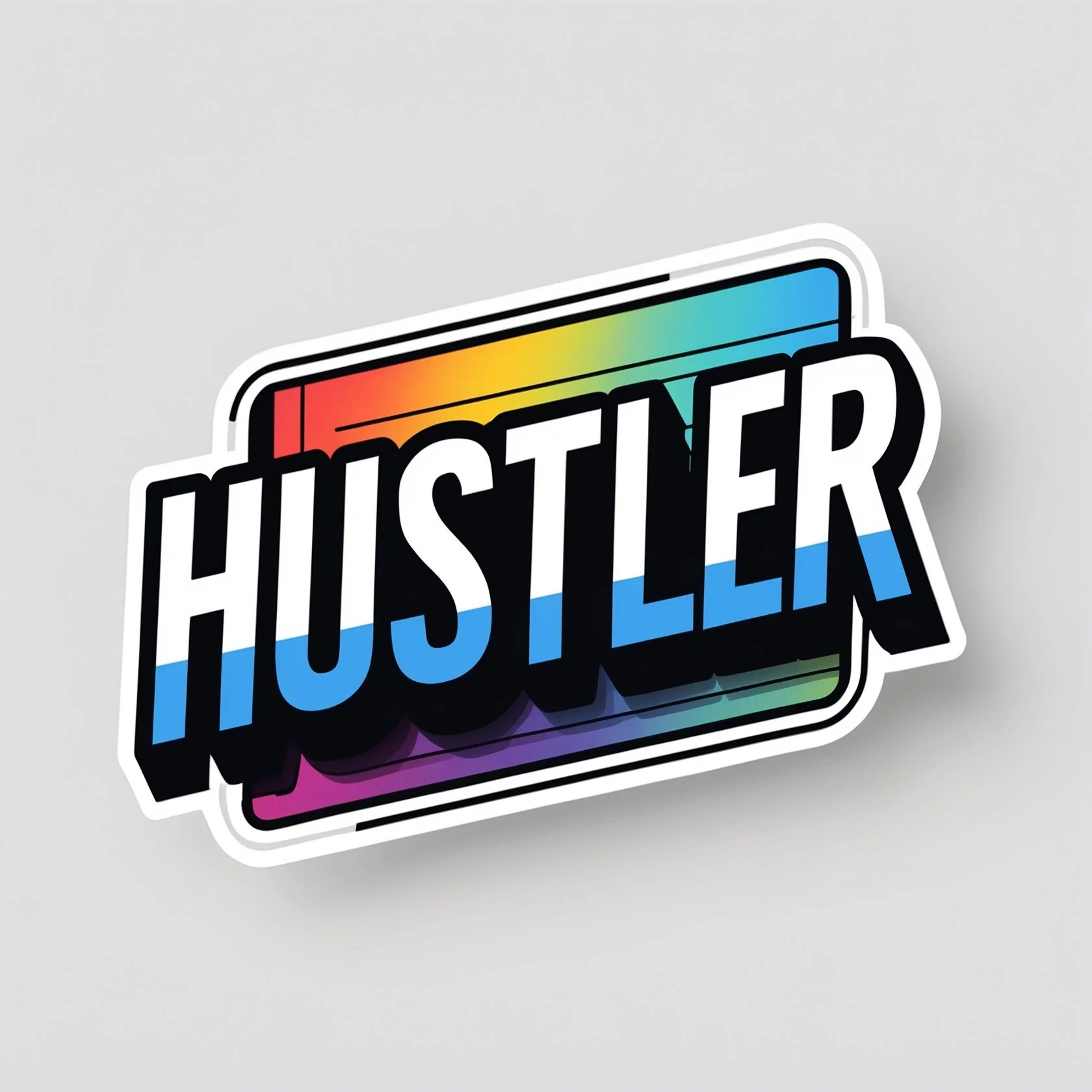 HUSTLER STICKER