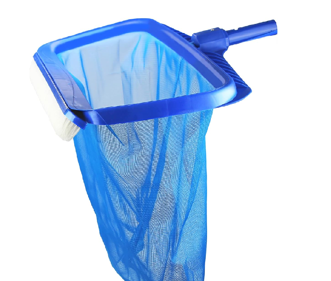 Swimline Heavy Duty Deep Scoop Leaf Rake with Exclusive Edge brush and Scoop