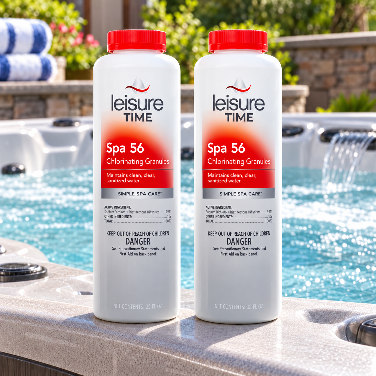 Leisure Time Spa 56 Granulated Chlorine - 2 Pack