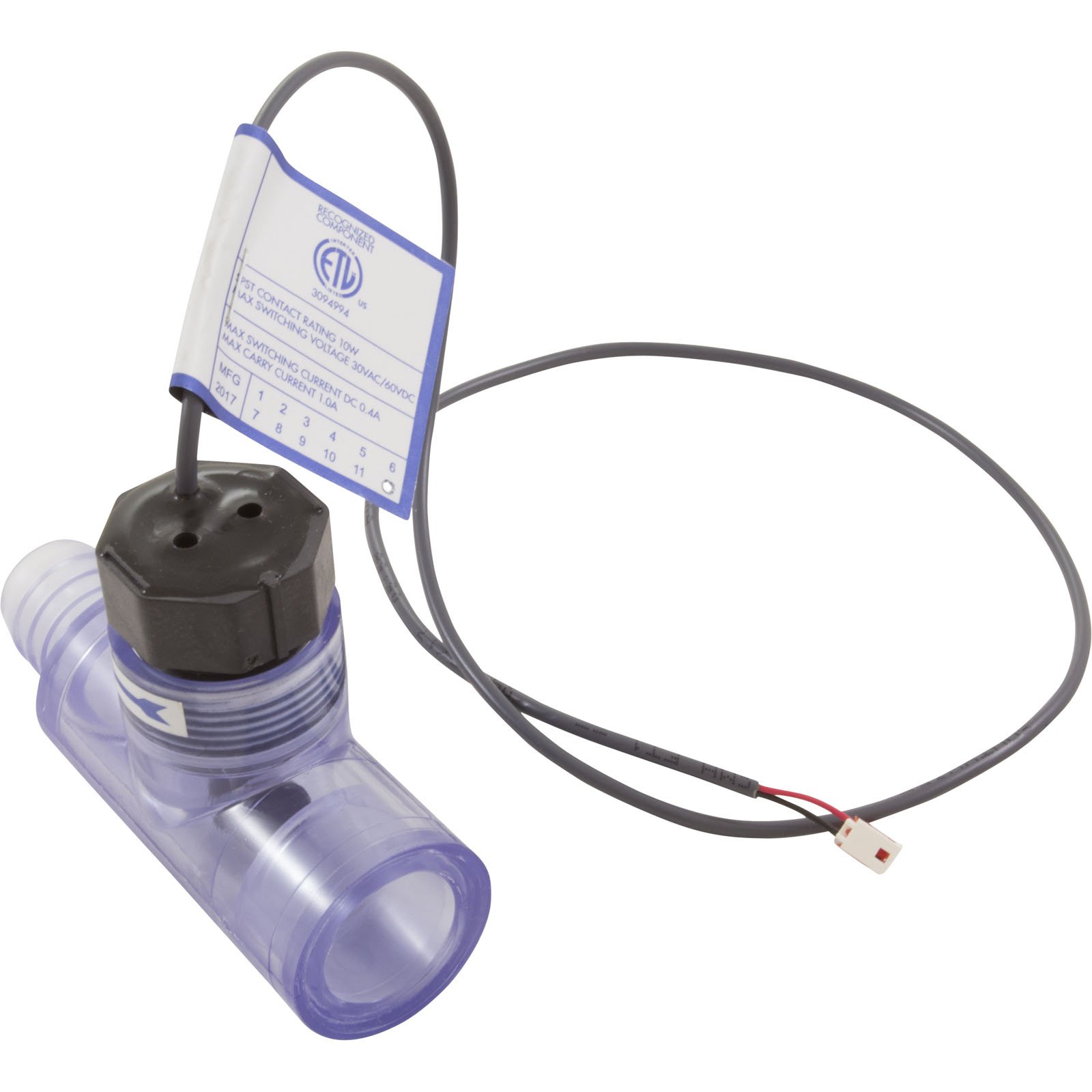 Dimension One flow switch 3/4" Slip x 3/4" Barb