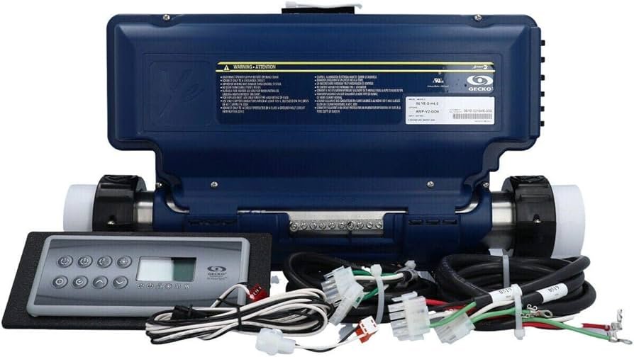Hot tub control system with control panel and wiring