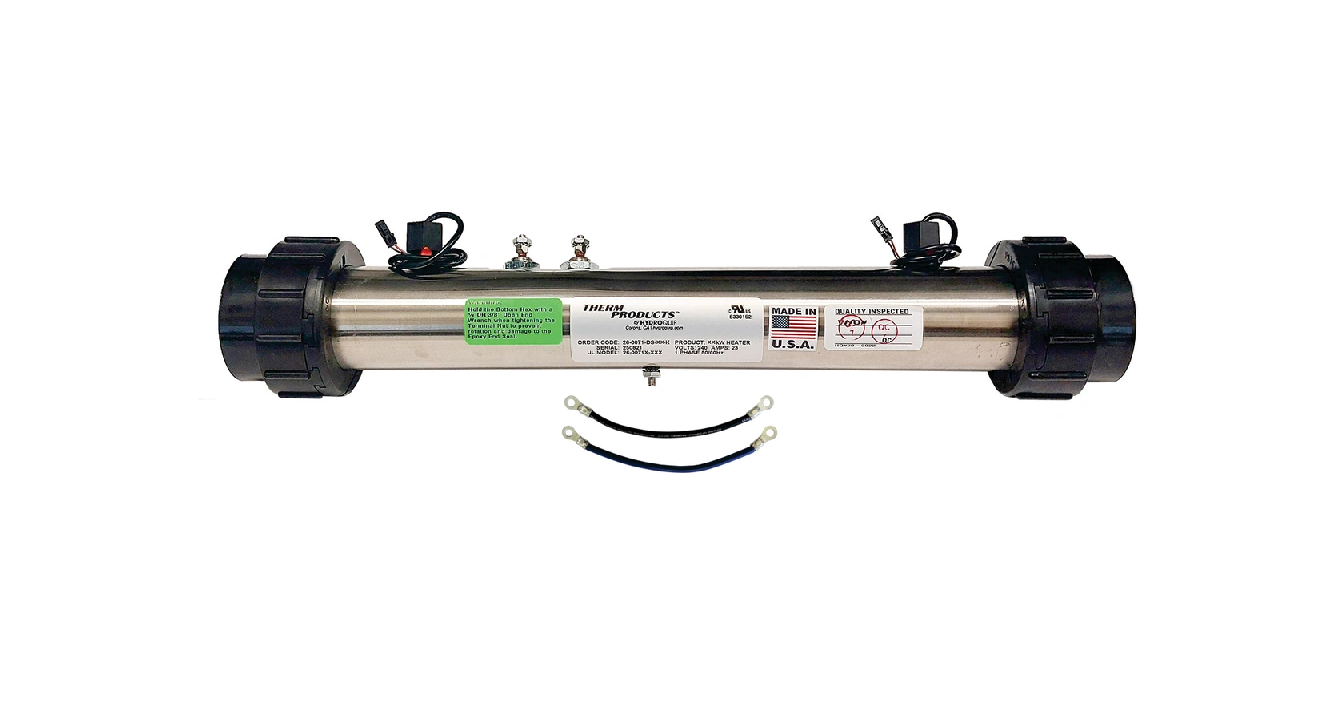 15" Universal 4.0kW Dual Sensor Flow Thru Heater Assembly, Balboa BP series generic