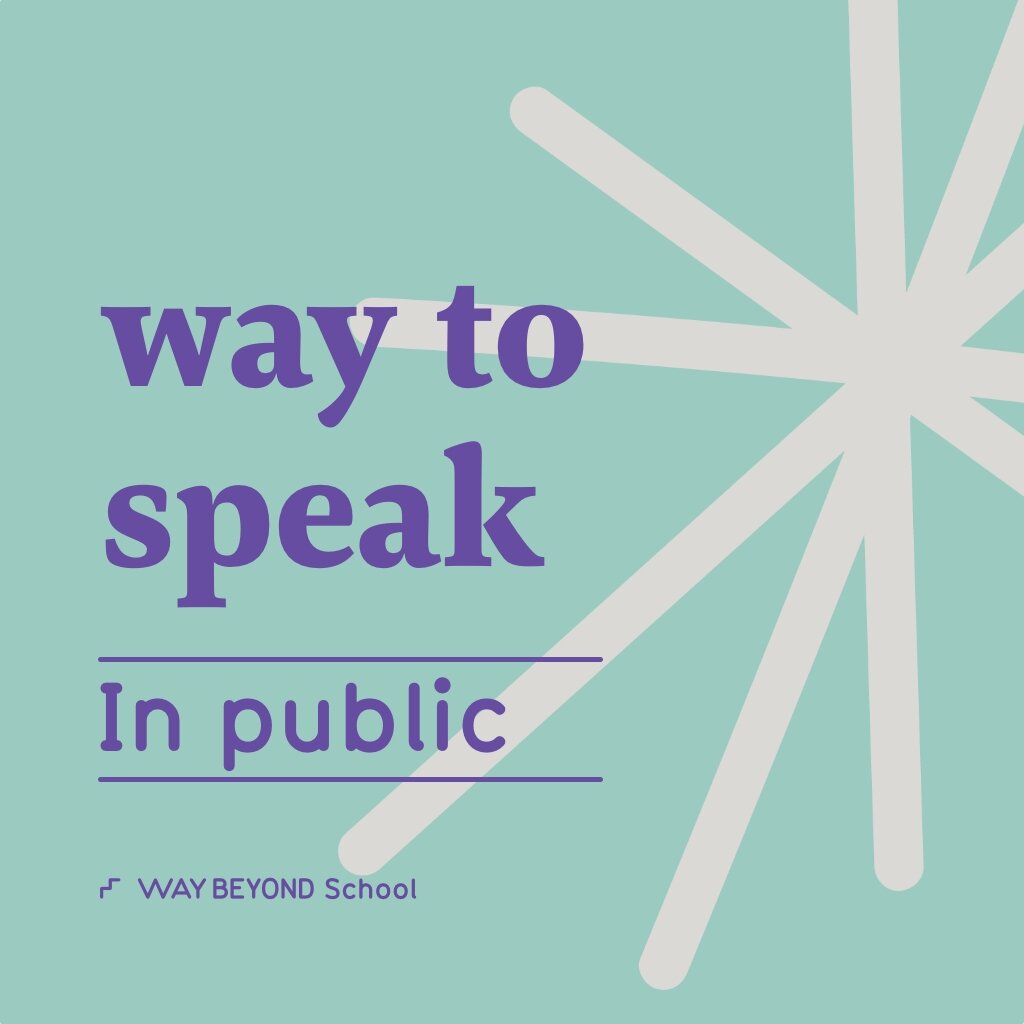 Way to Speak in Public