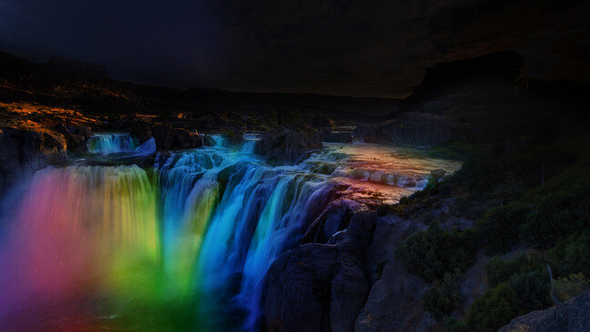 Shoshone Falls After Dark!