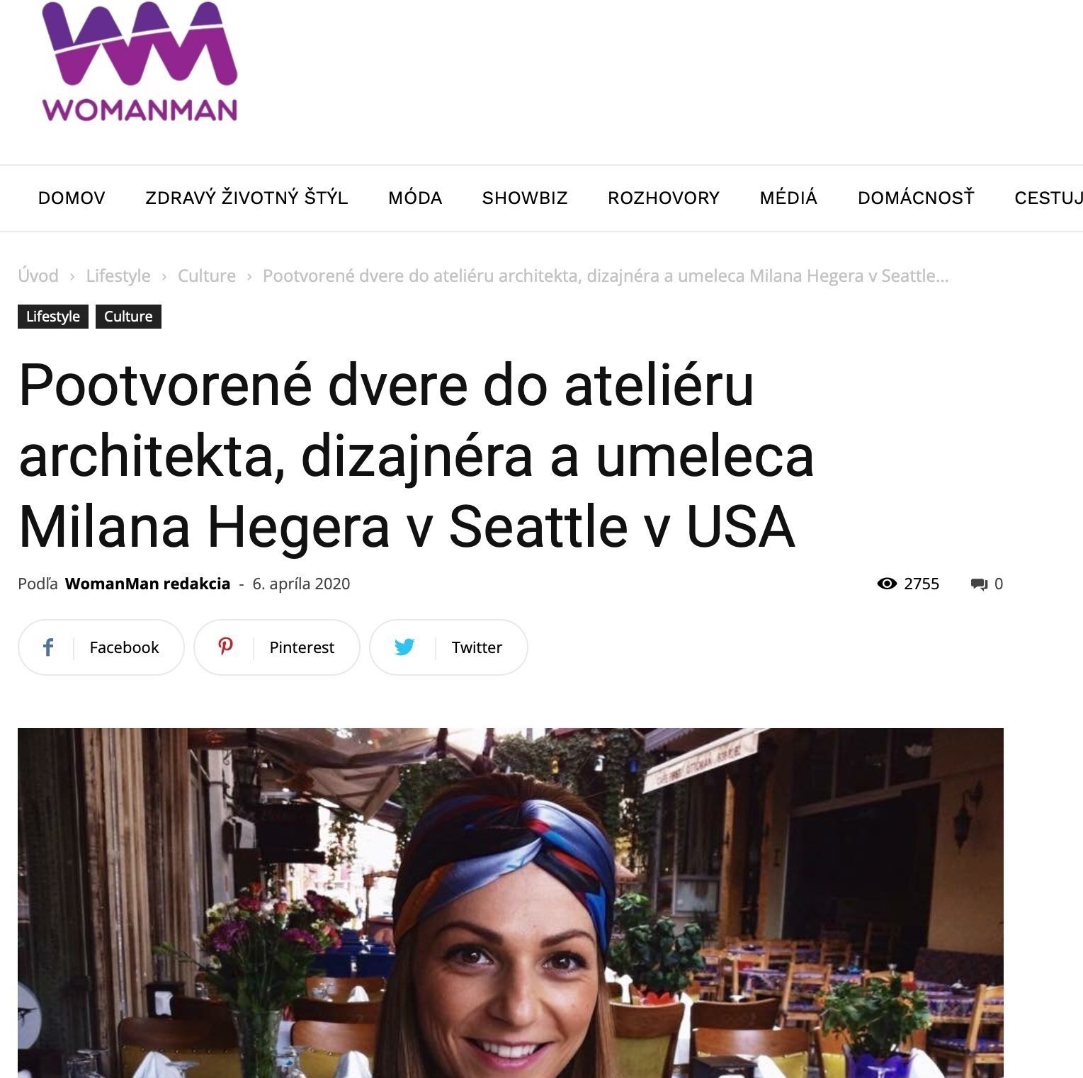 WomanMan Magazine -Pootvorené dvere do ateliéru architekta, dizajnéra a umeleca Milana Hegera
