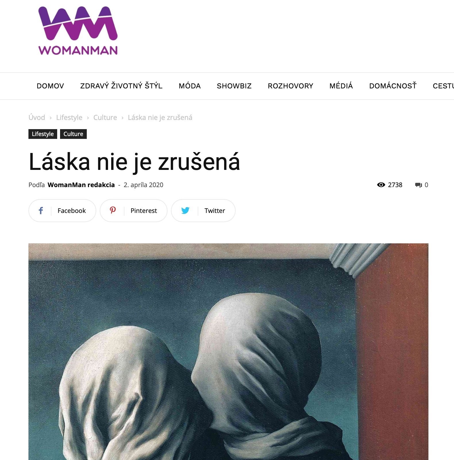 WomanMan Magazine - Láska nie je zrušená