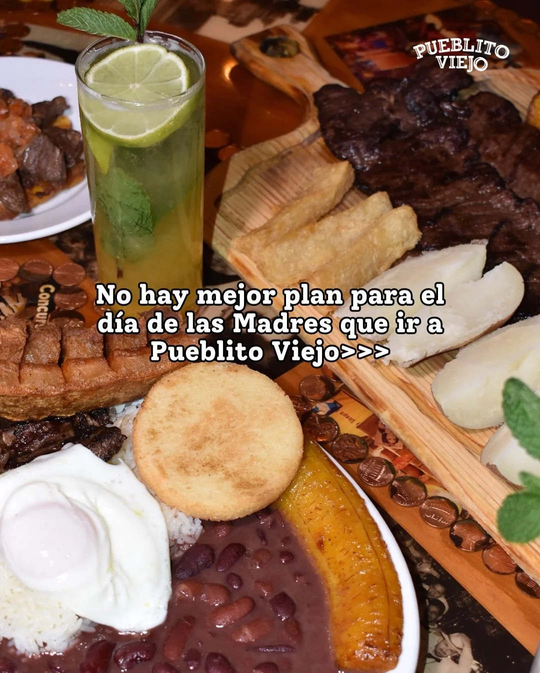 Si est&aacute;s en Chicago o Miami, sabes que mam&aacute; siempre merece ir a Pueblito Viejo! 🇨🇴 Ven a pasarla bien en persona o ordena la cena desde la casa por Uber Eats!

Feliz d&iacute;a de las madres a todas nuestras favoritas! 🤍💐