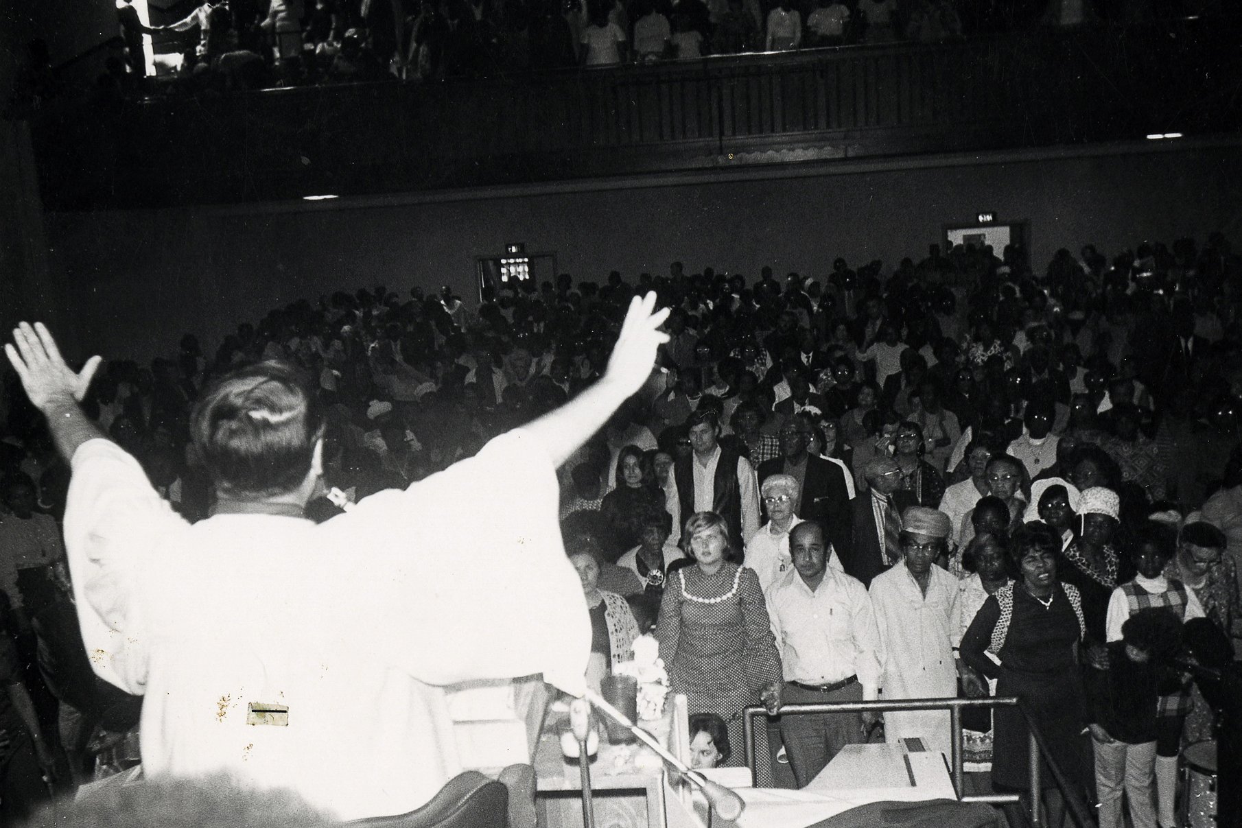 Jim Jones Speaks at The People's Temple church services