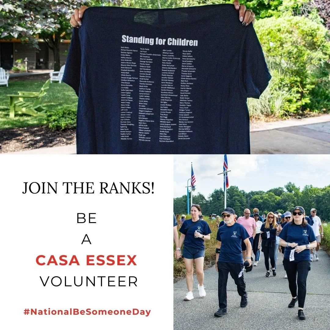 Today is National Be Someone Day.

It takes just 10 seconds to decide to make a difference, but that decision can change a child&rsquo;s life forever.

For children in foster care, a CASA advocate is that one consistent adult who shows up, speaks up,