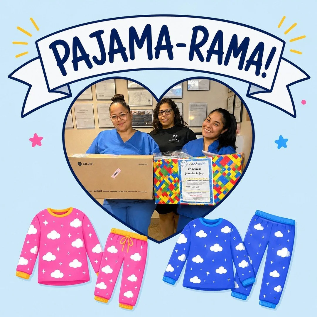 Pajama-Rama! A good school year starts with a good night's sleep.

A huge thank-you to Harrison Endo Surgical Center for donating cozy new pajamas&mdash; just in time for back to school. Restful nights make for brighter school days.

Together, we're 