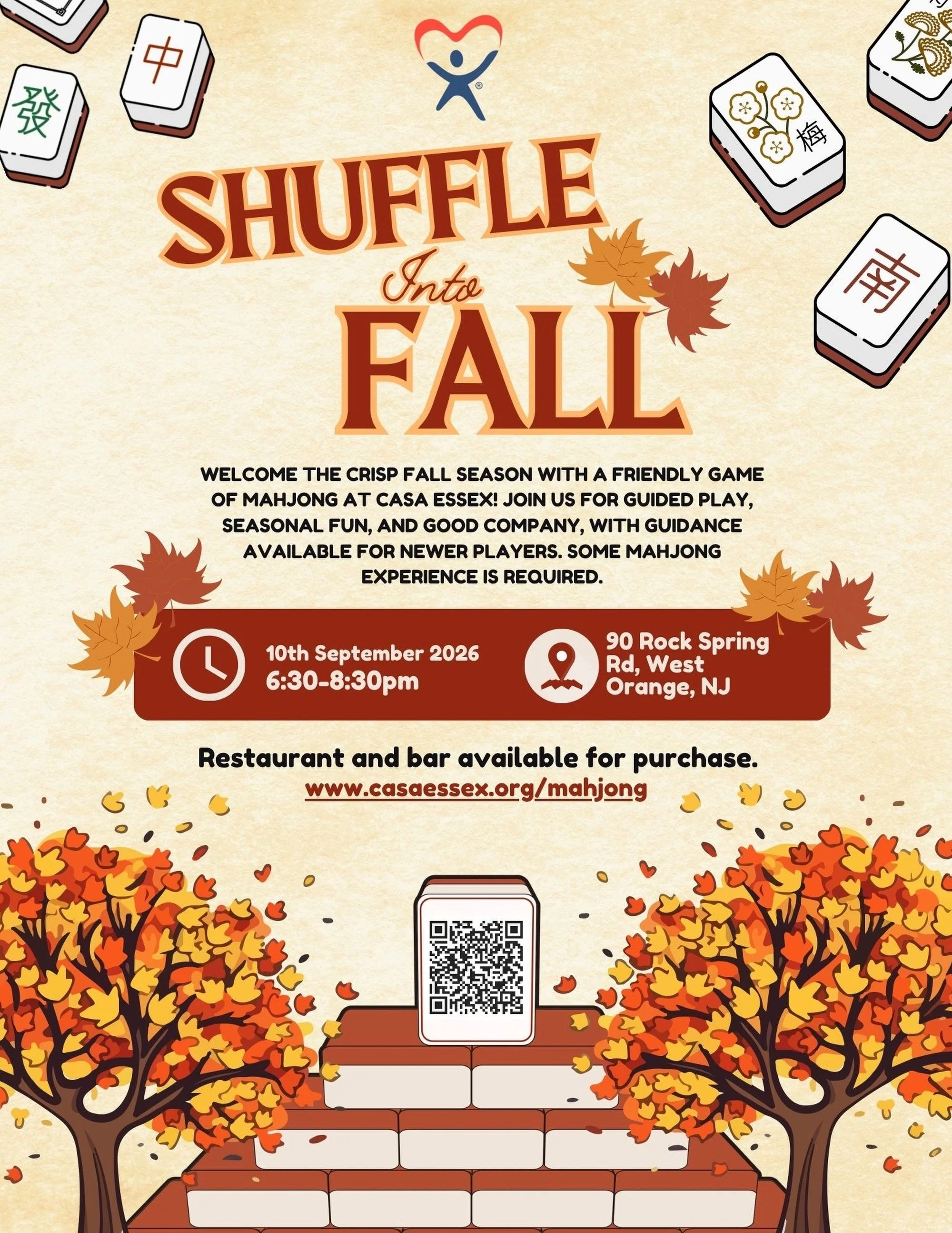 Shuffle into fall with us!

Join CASA Essex for a friendly evening of mahjong, seasonal fun, and good company. Whether you&rsquo;re looking to sharpen your game or meet some fellow players, we&rsquo;d love to see you at the table!

September 10, 2026