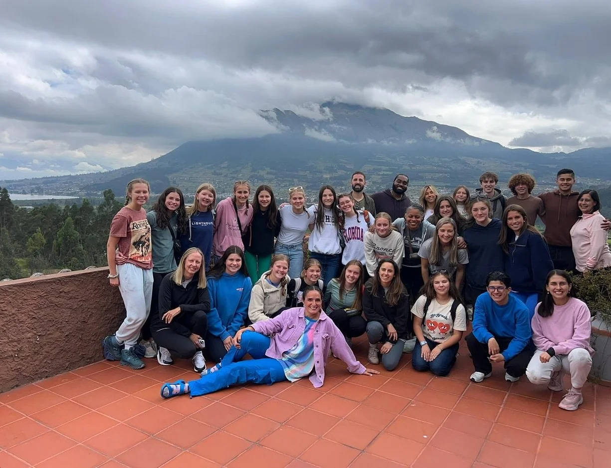 Before beginning work at the school, Trinity Youth took some time to acclimate and explore the area! Look at those smiles!