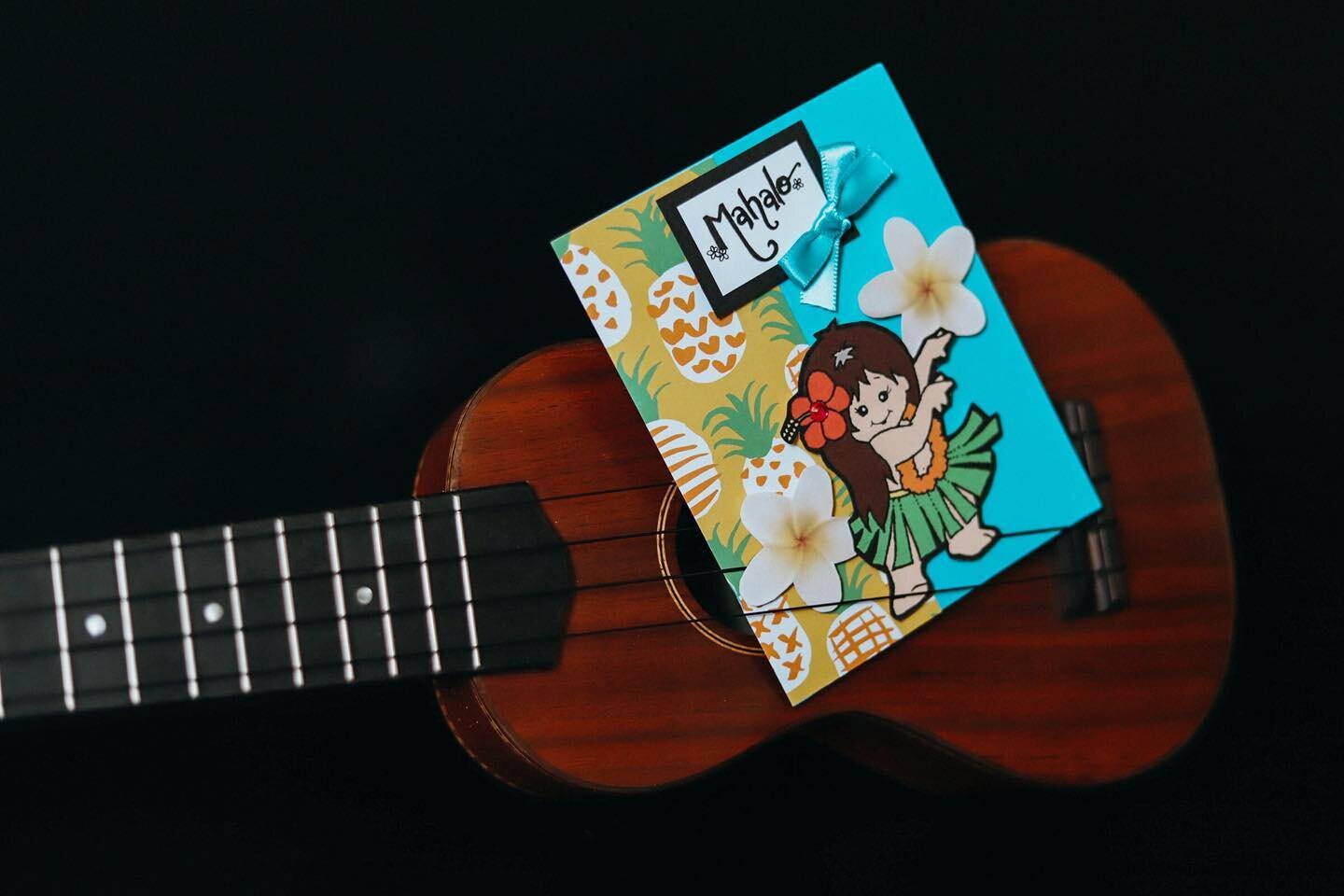 We just received this adorable thank you card from the sweet winner of a #MeleUkulele from this year&rsquo;s Roy Sakuma&rsquo;s Ukulele Festival! Hearing how excited people are about their #ukuleles really makes our hearts melt. This is why we do wha