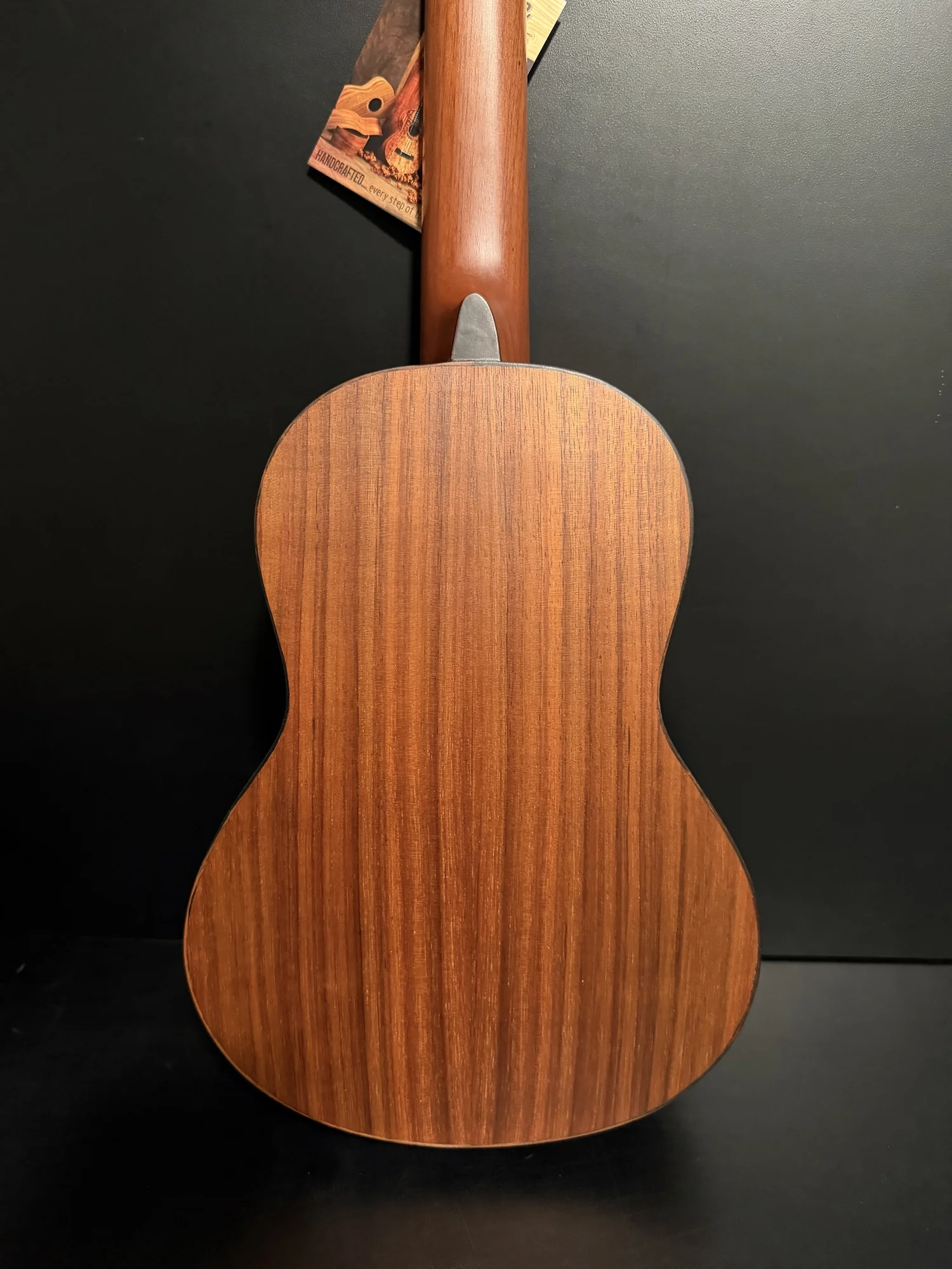 Mele Deluxe Curly Koa Tenor Ukulele with Abalone Shell Inlay 