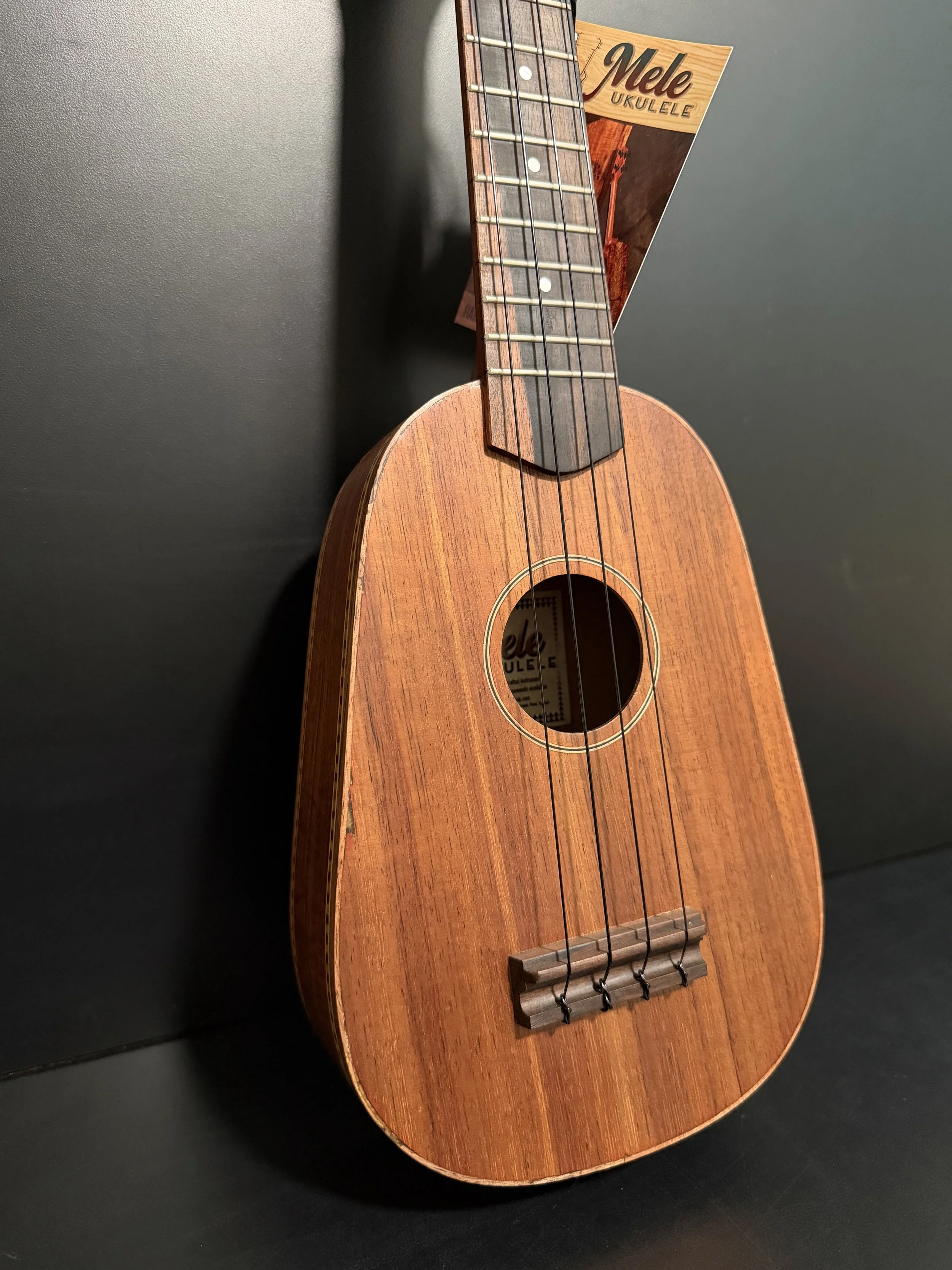 Mele All Koa Soprano Pineapple Ukulele