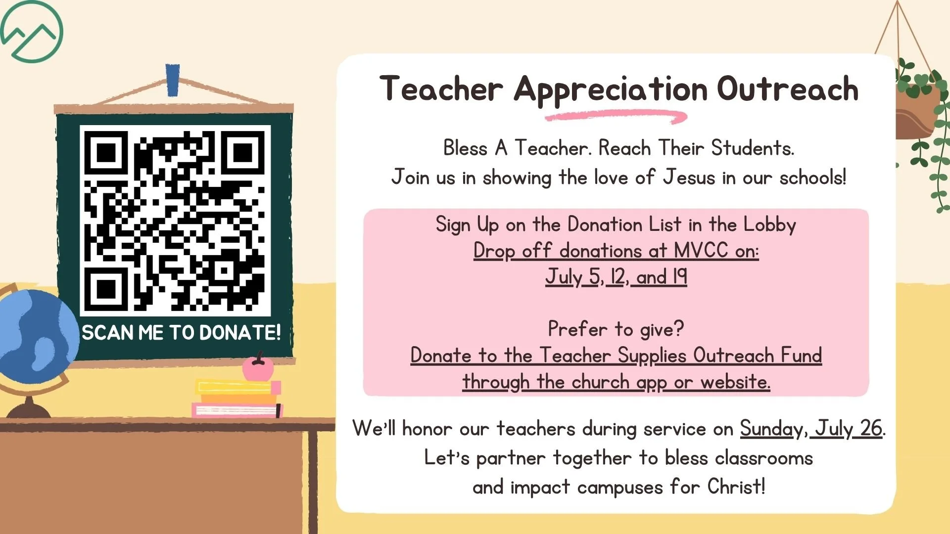 Teacher Appreciation Outreach