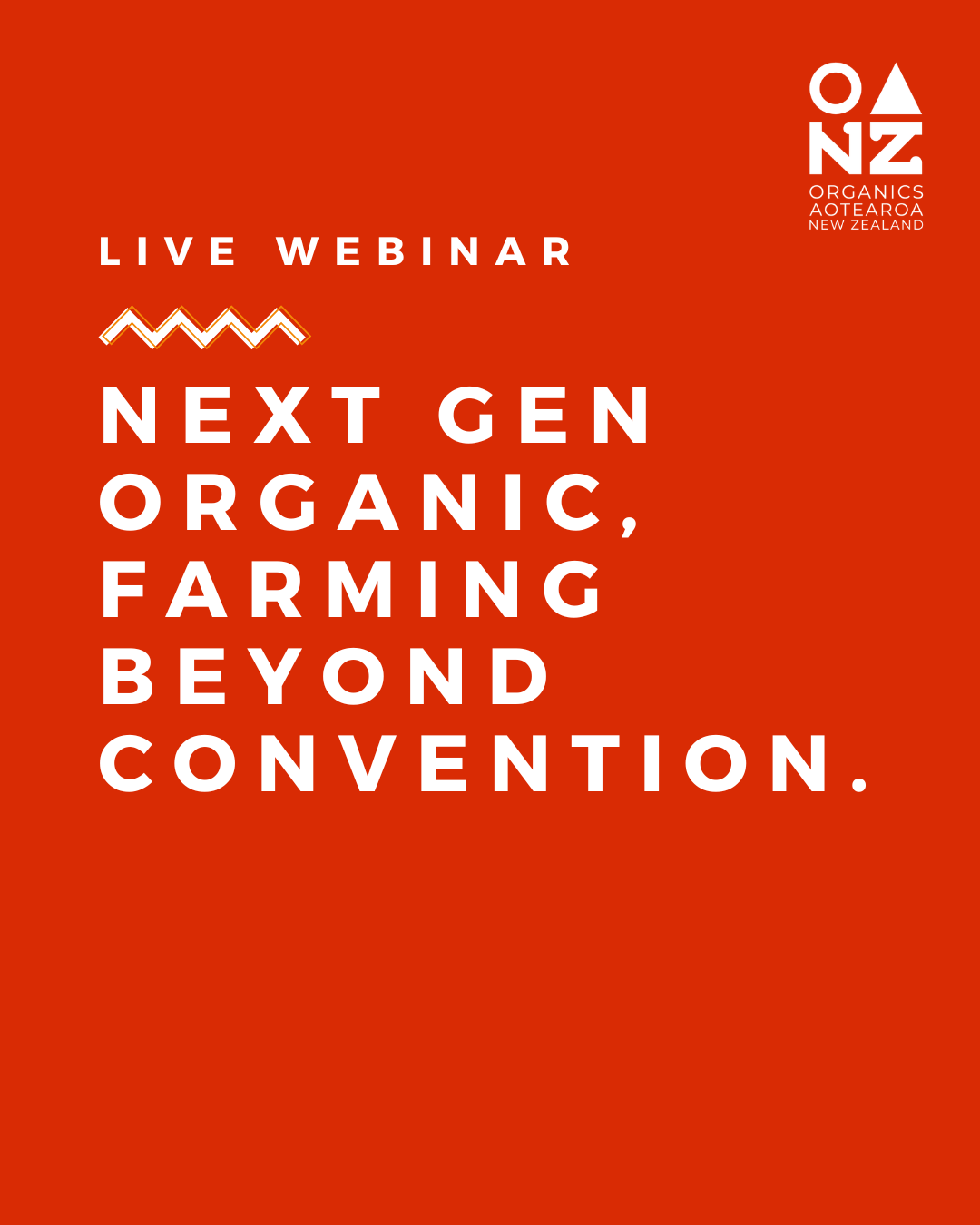 [WEBINAR] Next Gen Organic, Farming beyond convention.