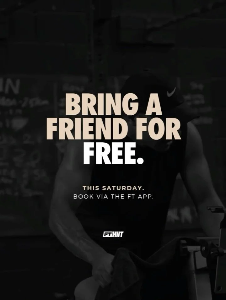 BRING A FRIEND FOR FREE.
22 NOVEMBER.

Grab your training buddy and get around this one &mdash; all classes are FREE for you and a mate this Saturday!

We&rsquo;ve got our usual Saturday Sweat sessions running at:
6:30AM, 7:30AM &amp; 830AM

PLUS, th