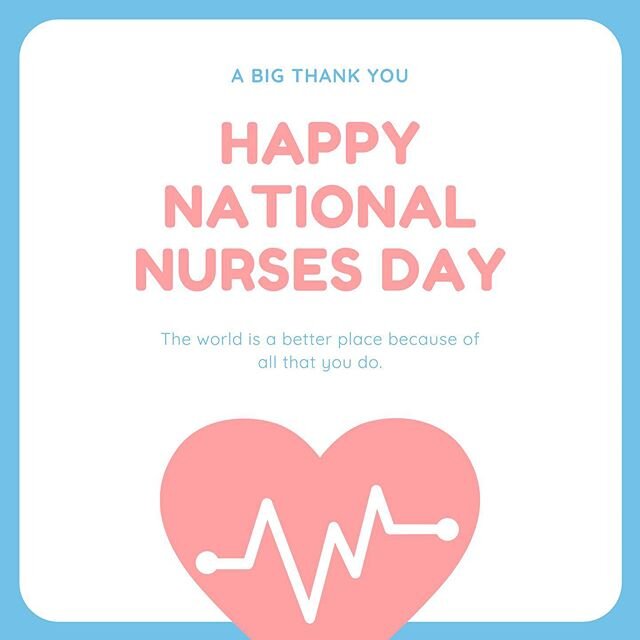 We appreciate your tireless efforts to keep us safe &amp; healthy.  WE THANK YOU!! #nationalnursesday #gratitude #appreciation